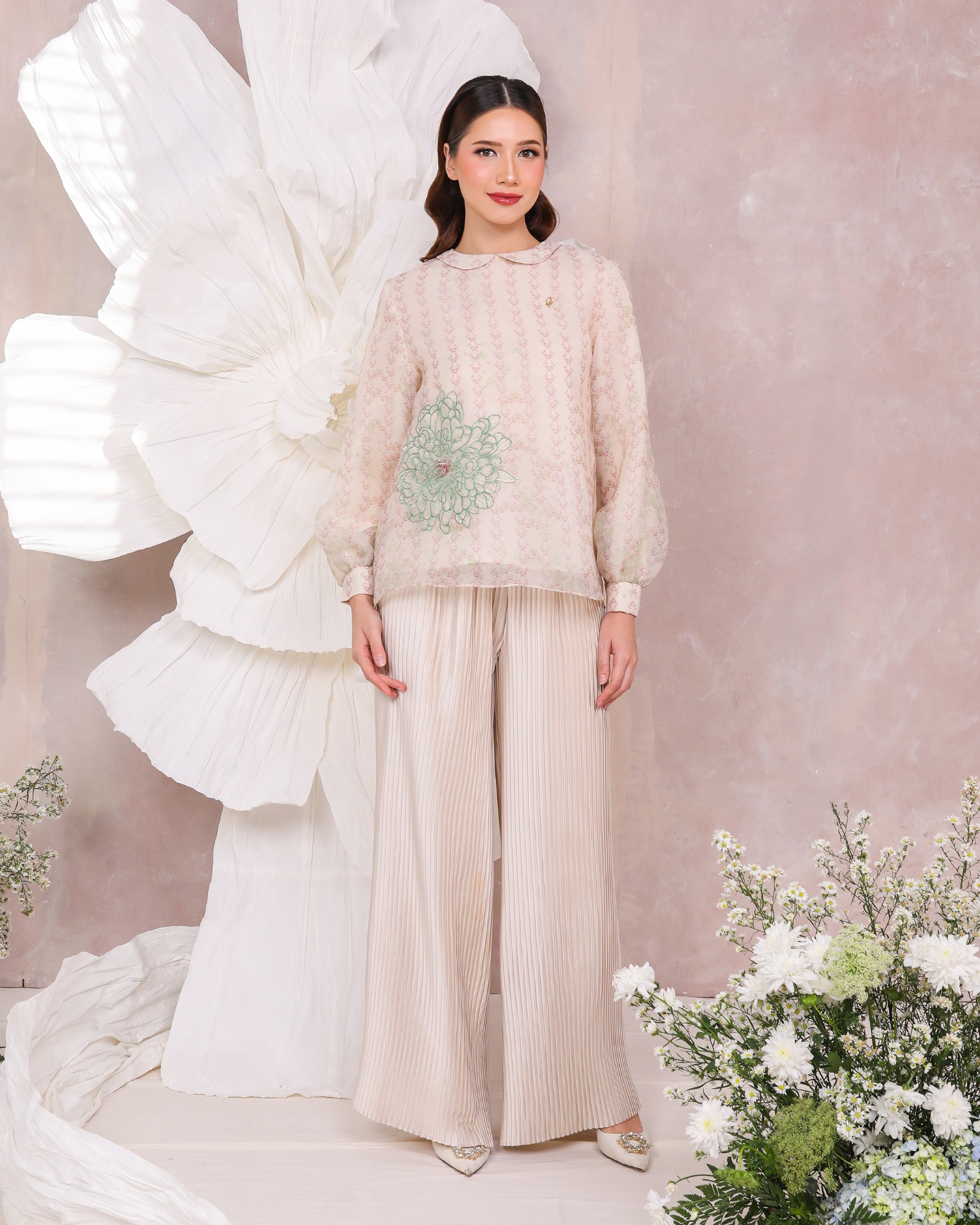 CHRYSA BLOUSE - SAGE