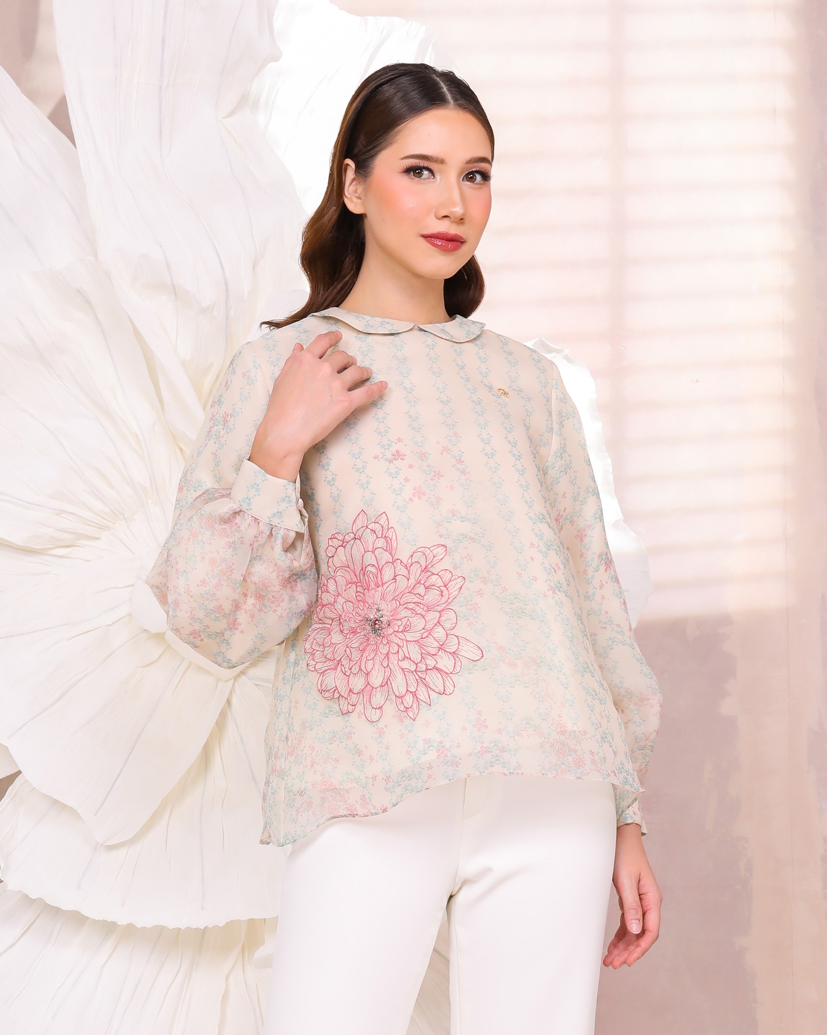 CHRYSA BLOUSE - ROSE