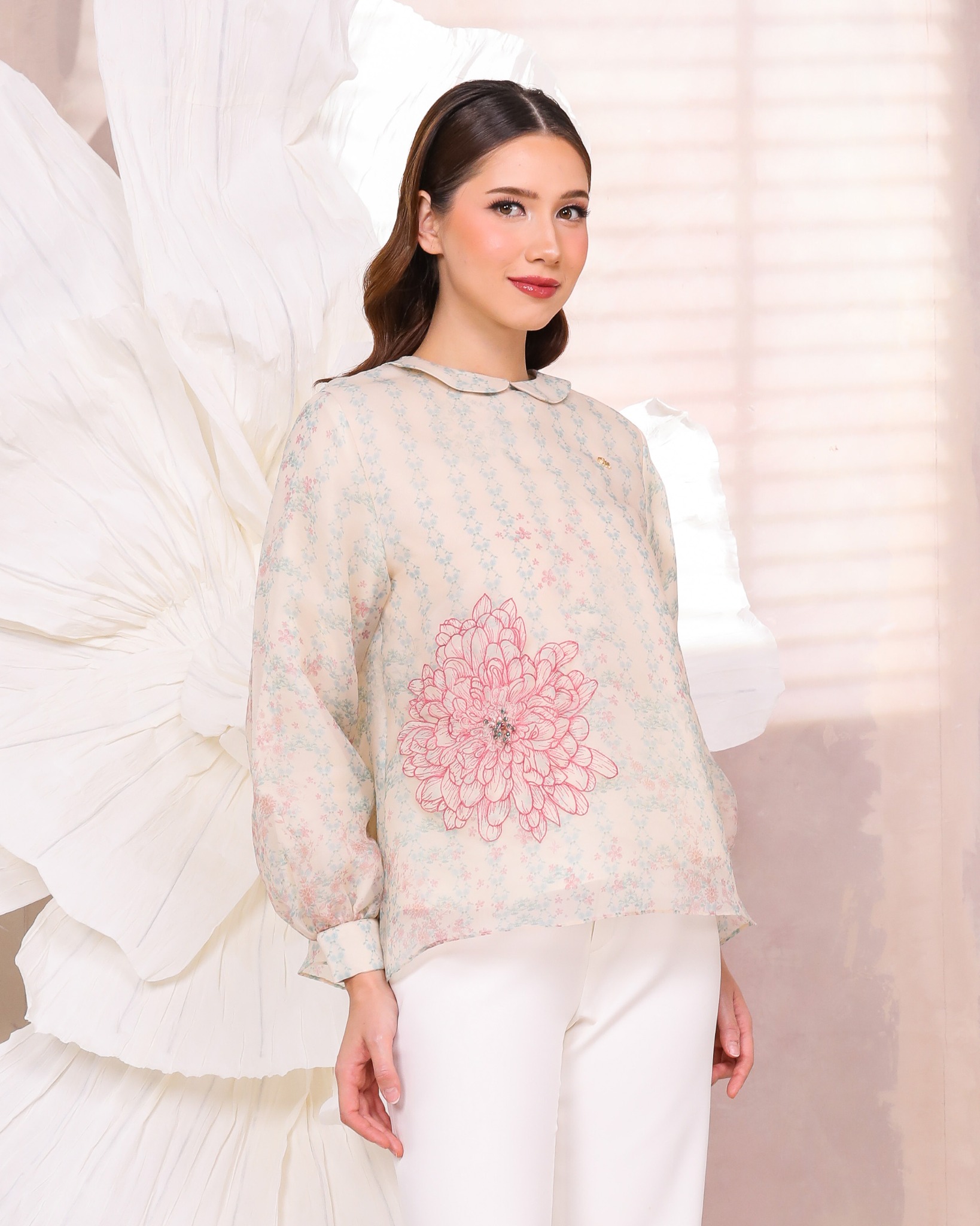 CHRYSA BLOUSE - ROSE
