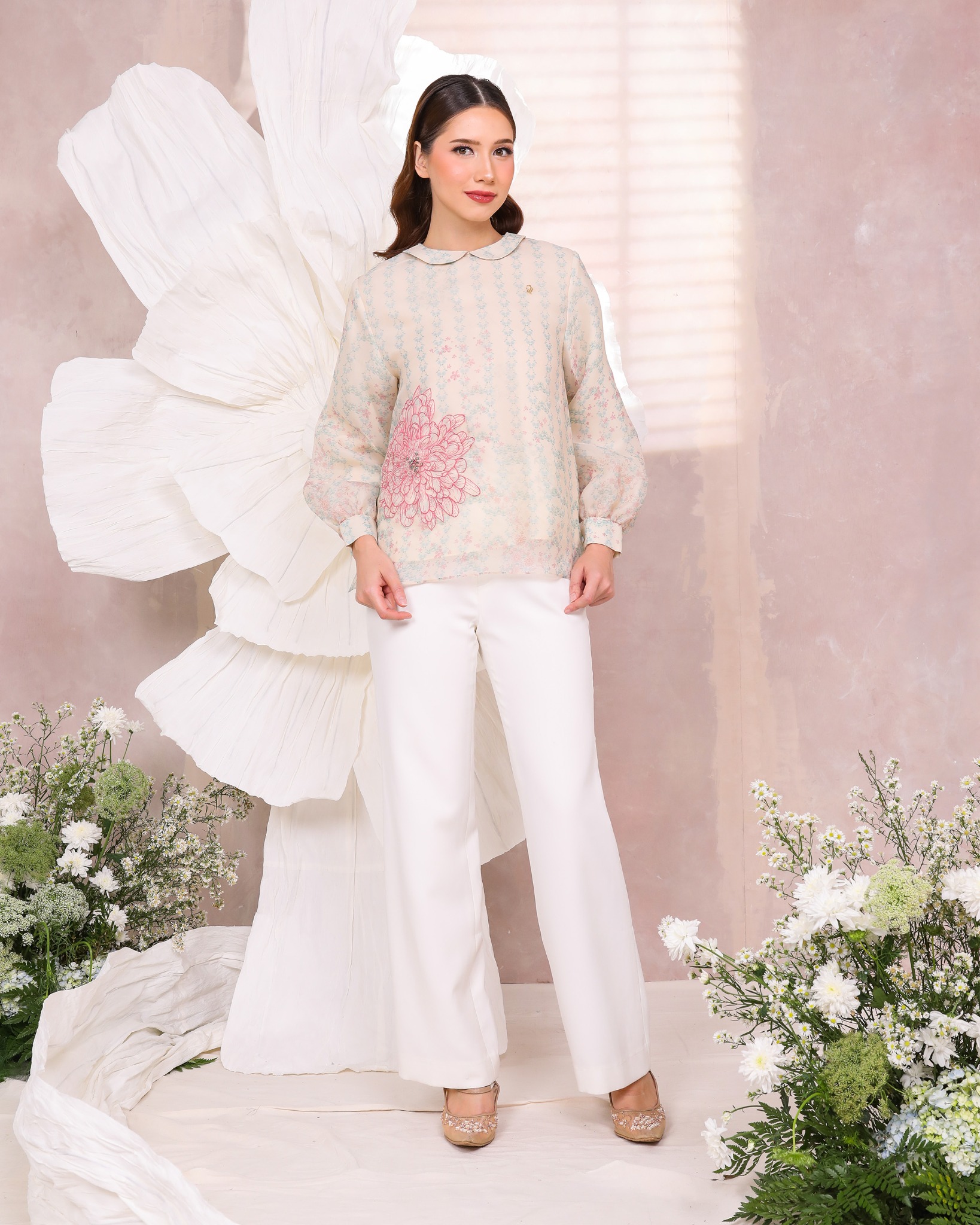 CHRYSA BLOUSE - ROSE