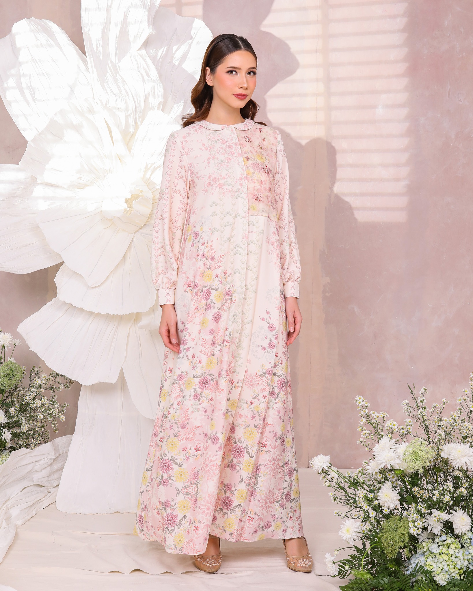 CHRYSA DRESS - PASTEL PINK