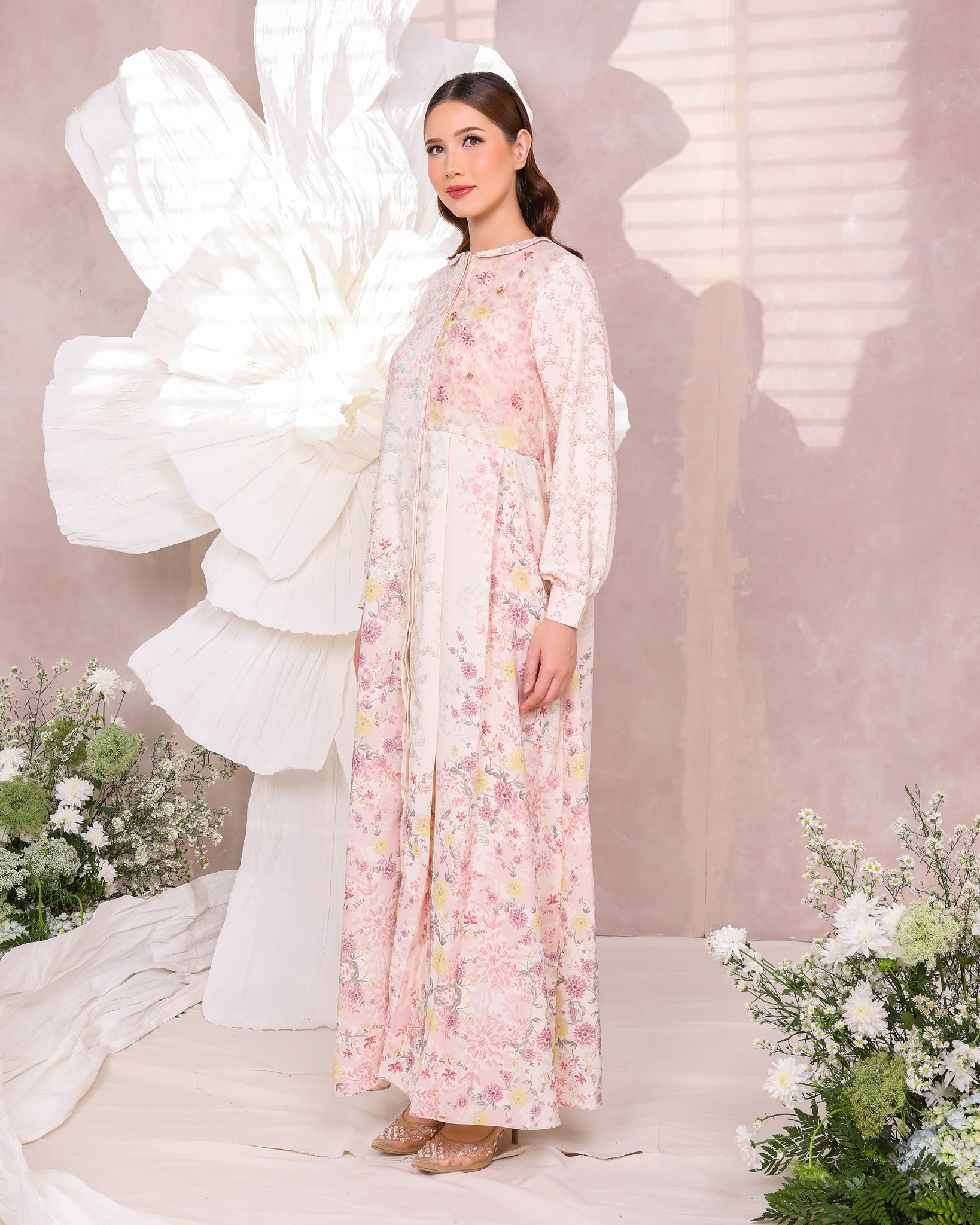 CHRYSA DRESS - PASTEL PINK