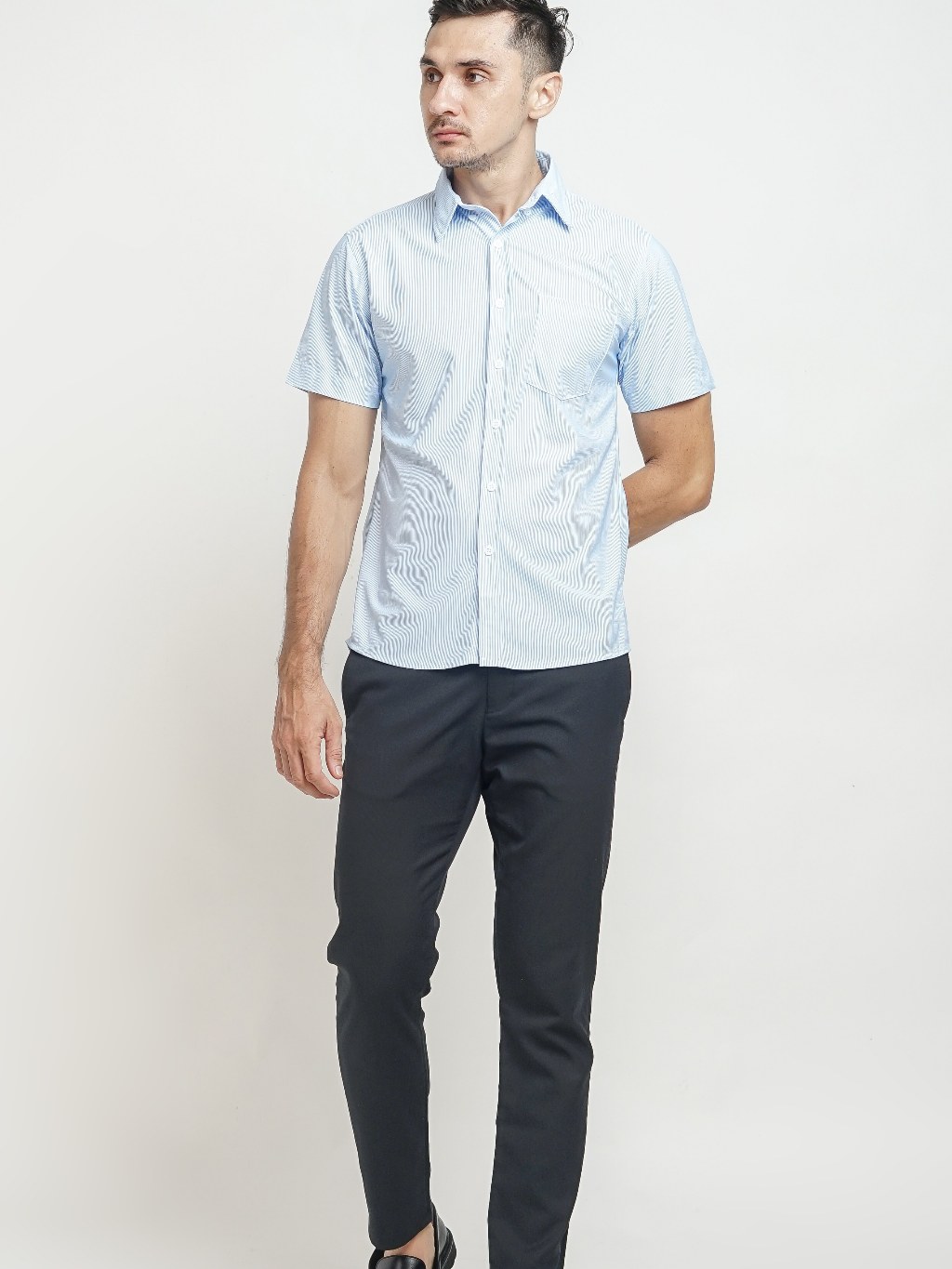 Stripe Shirt Short Sleeve