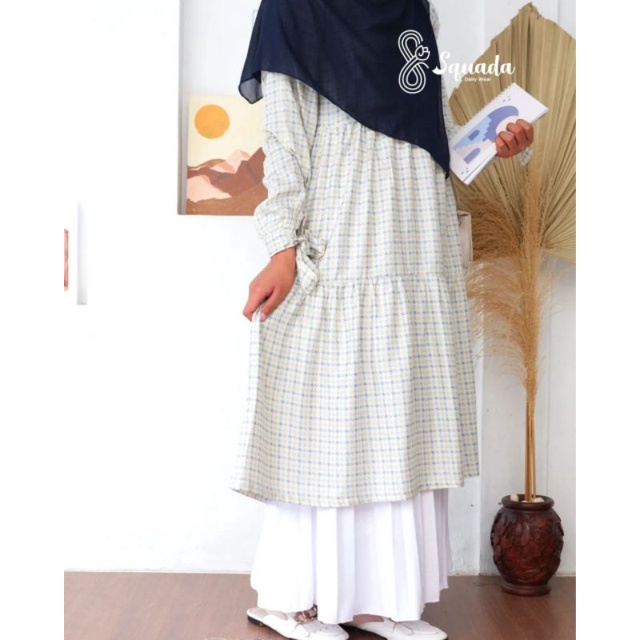 SHEVA MIDI DRESS MUSLIMAH TUNIK RAYON PREMIUM