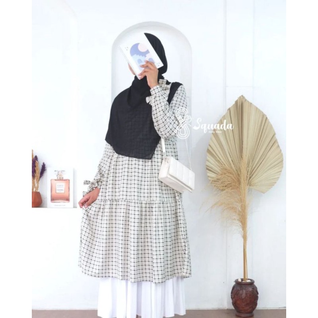 SHEVA MIDI DRESS MUSLIMAH TUNIK RAYON PREMIUM