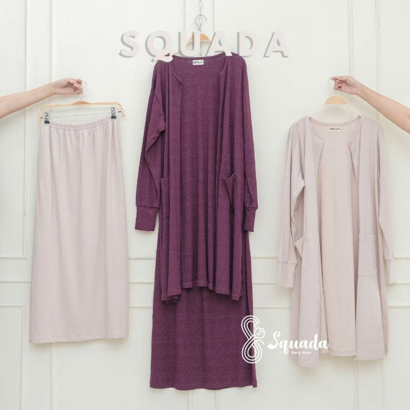 SQUADA | SELENA SKIRT - Knit Pencil Skirt Bawahan Casual