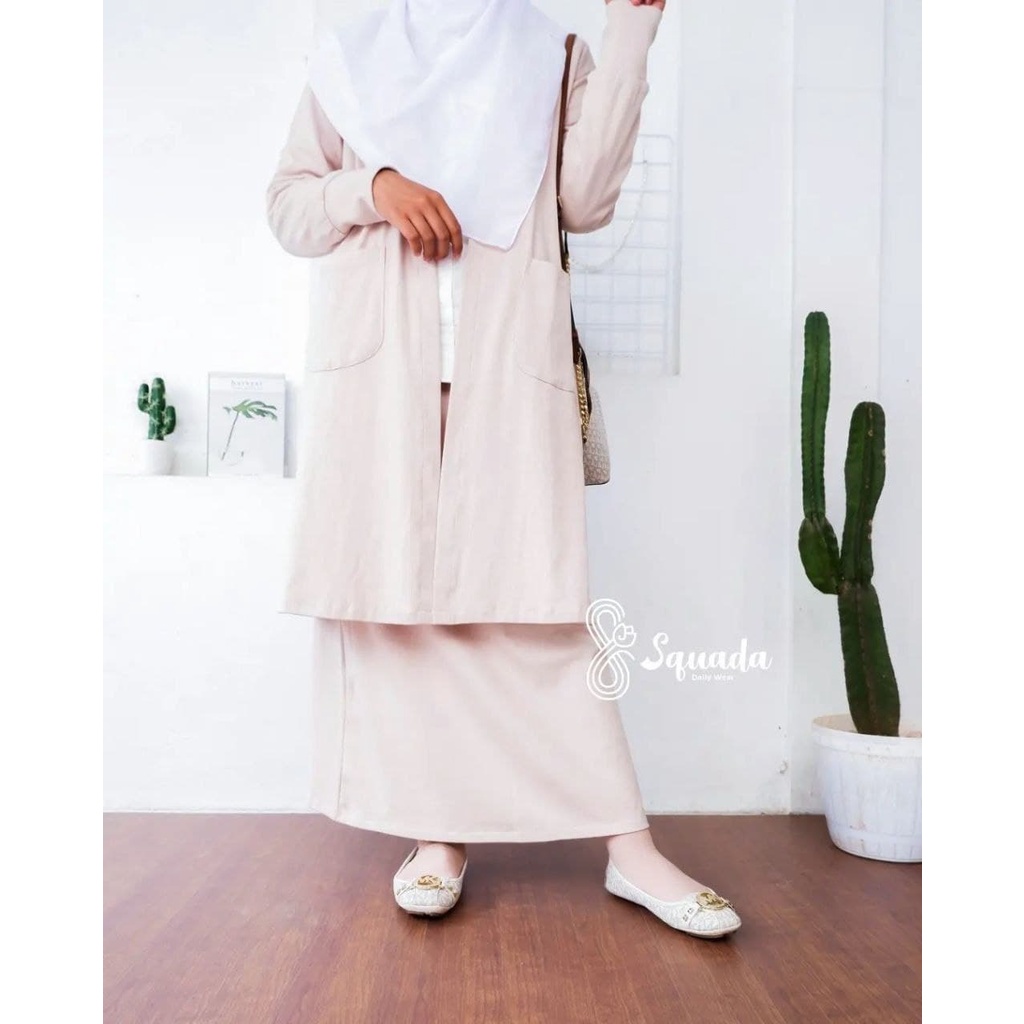 SQUADA | SELENA SKIRT - Knit Pencil Skirt Bawahan Casual