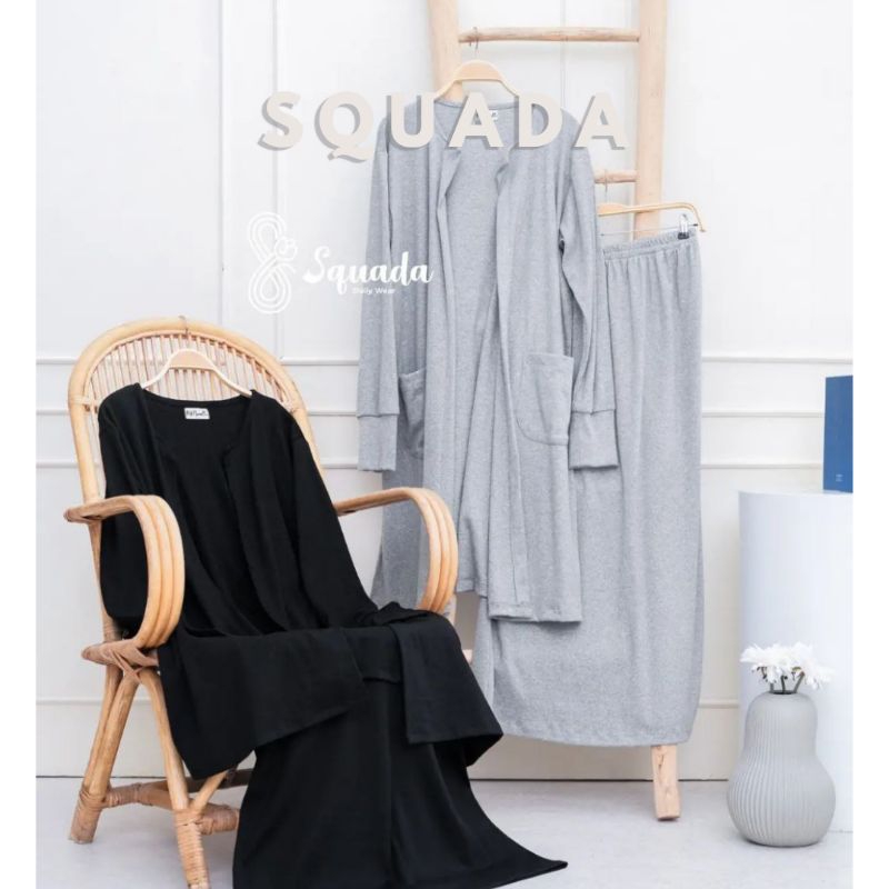 SQUADA | SELENA SKIRT - Knit Pencil Skirt Bawahan Casual