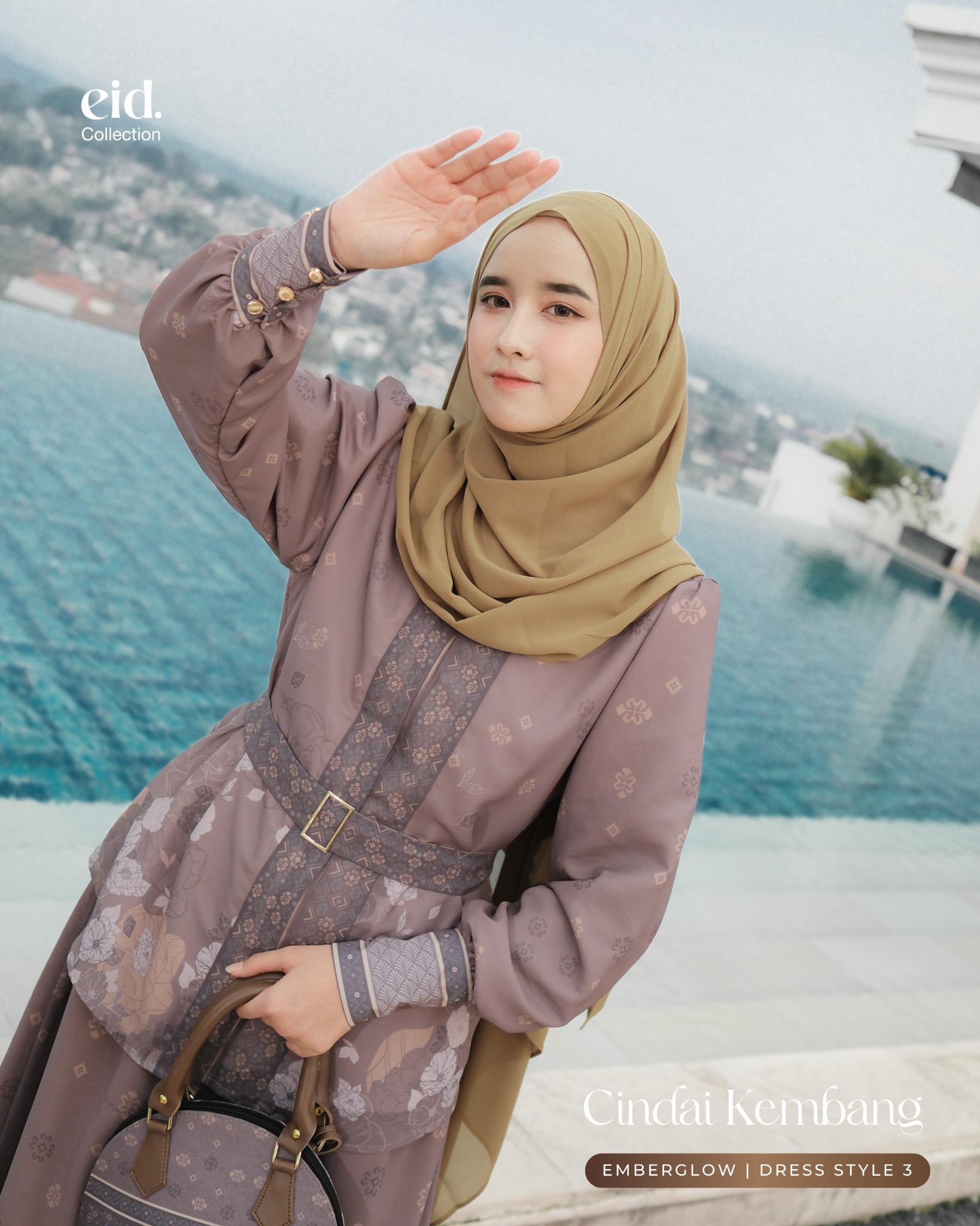 Kazami - Dress Dewasa Cindai Kembang Style 3