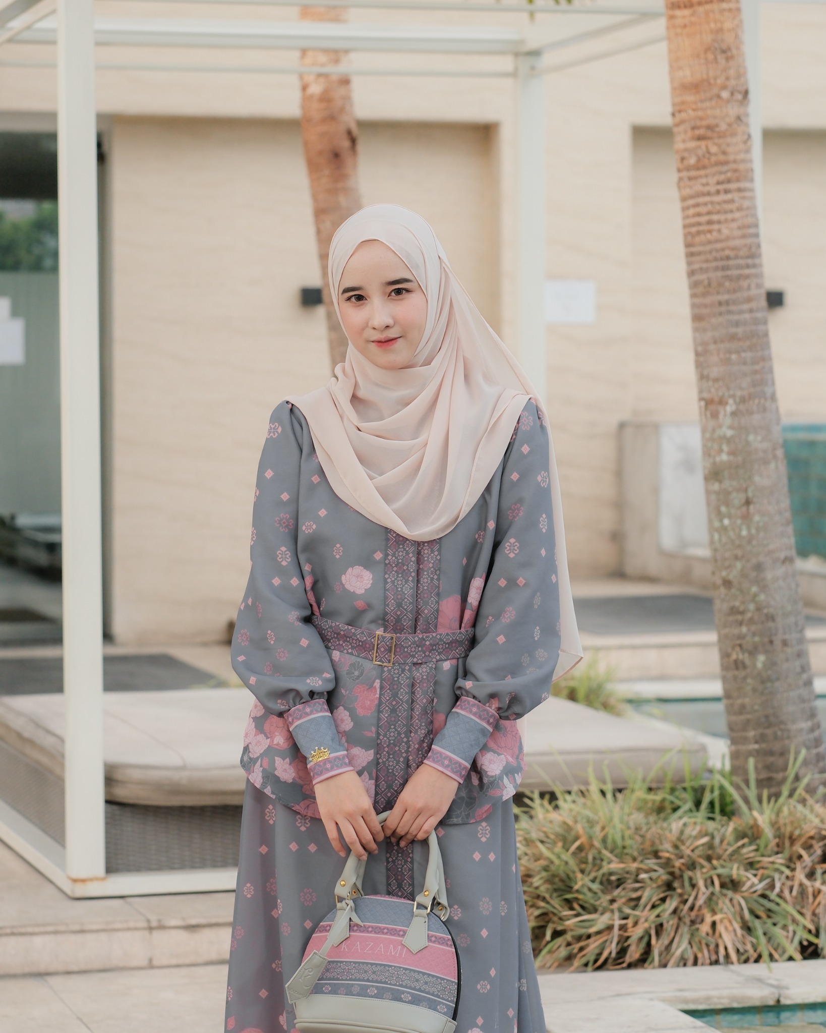 Kazami - Dress Dewasa Cindai Kembang Style 3