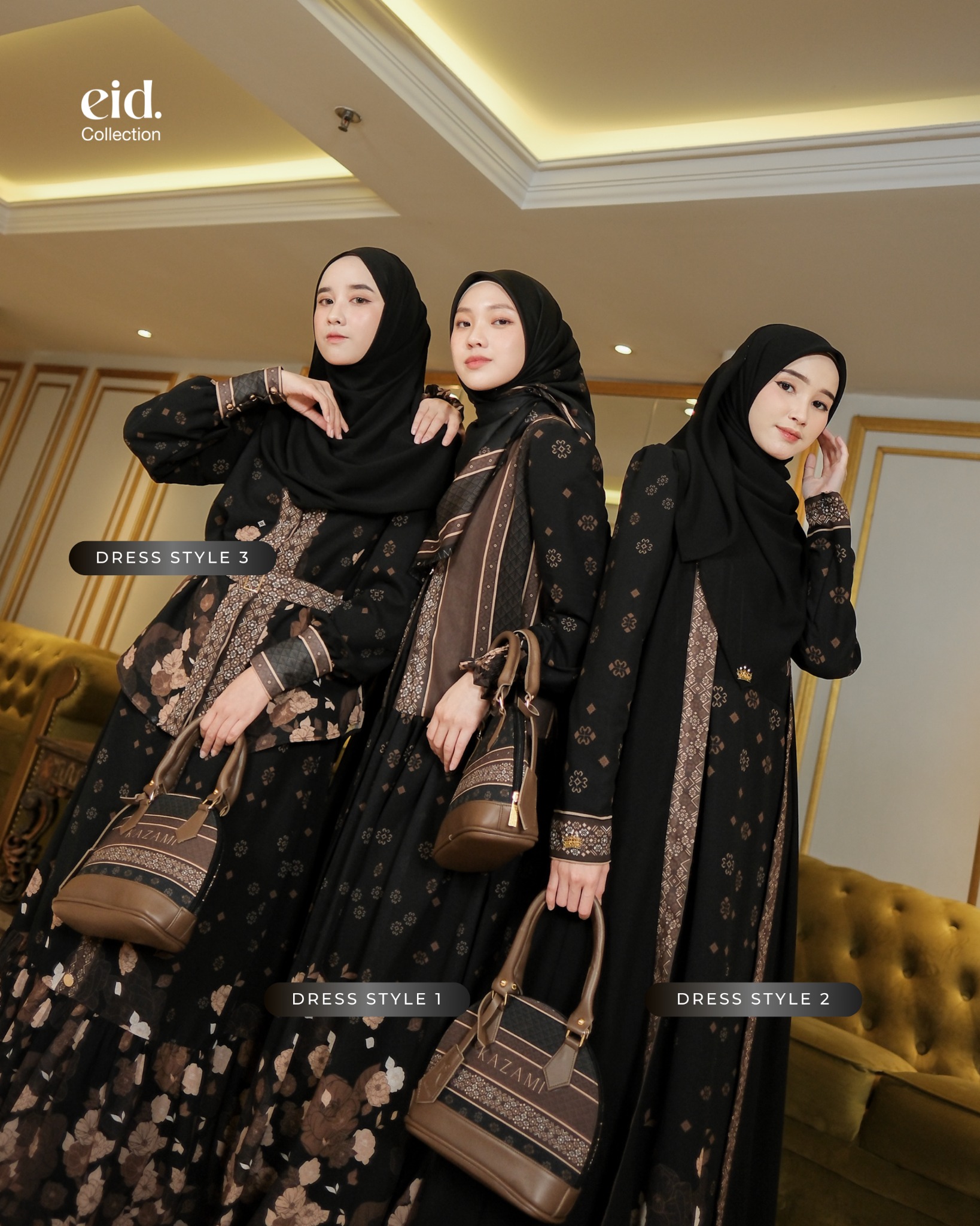 Kazami - Dress Dewasa Cindai Kembang Style 3