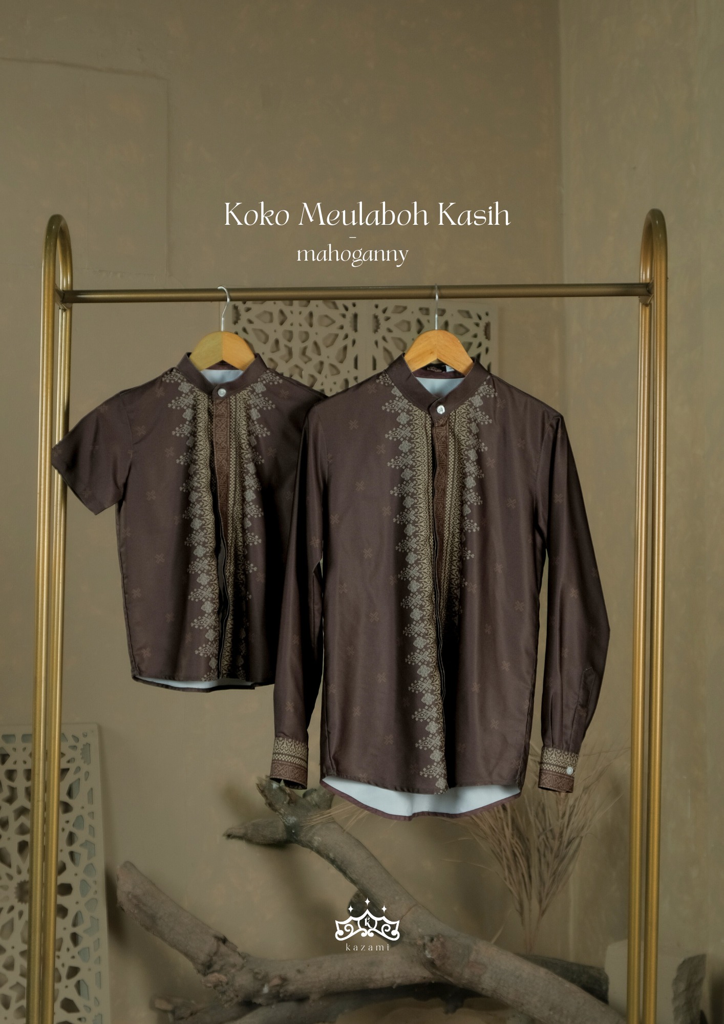 Kazami - Koko Sarimbit Meulaboh Kasih Tangan / Lengan Panjang dan Lengan Pendek