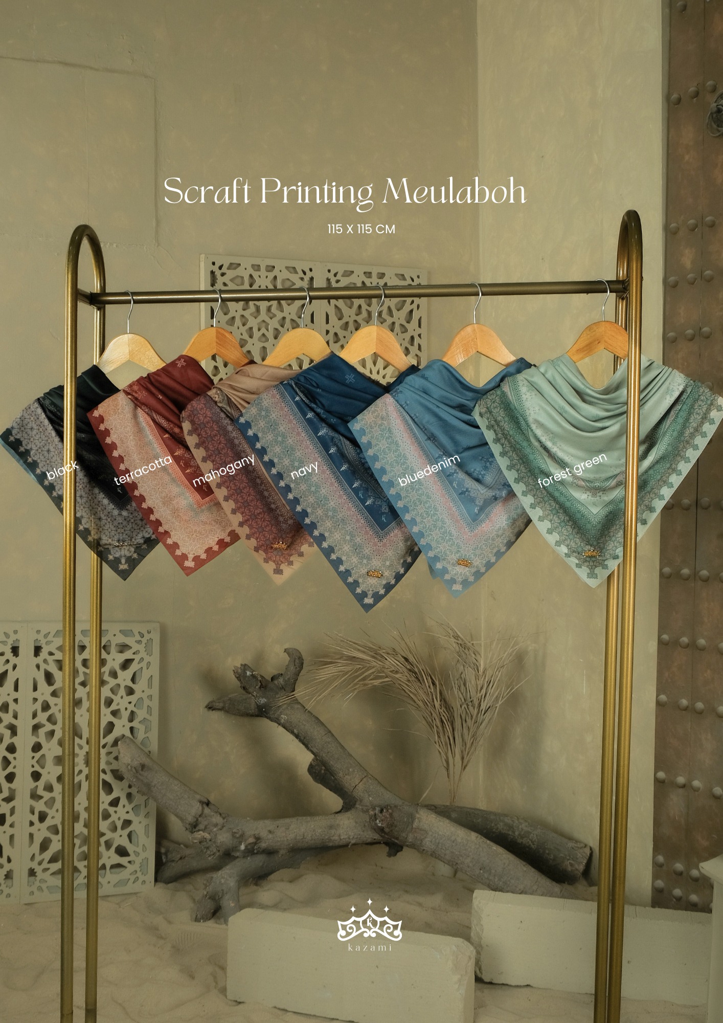 Kazami - Hijab Scraft dan Pashmina Motif Printing Sarimbit Meulaboh Kasih