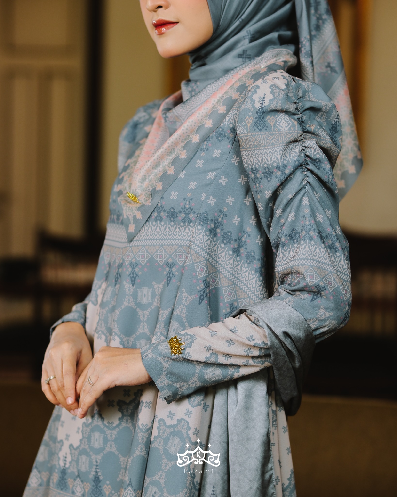Kazami - Hijab Scraft dan Pashmina Motif Printing Sarimbit Meulaboh Kasih