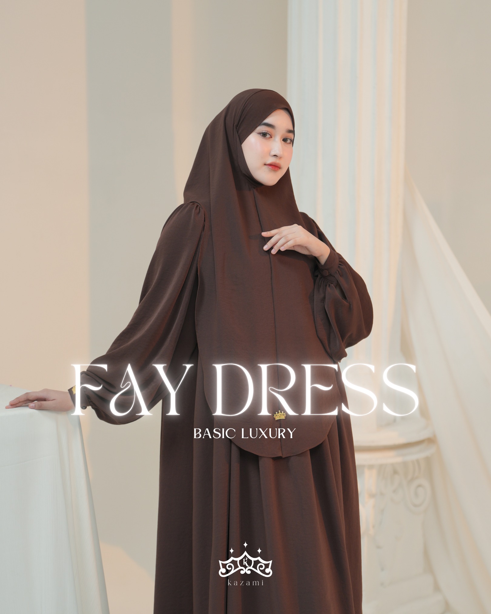 Kazami - Fay Dress Basic Premium Ironless Cool-Touch Fabric Technology