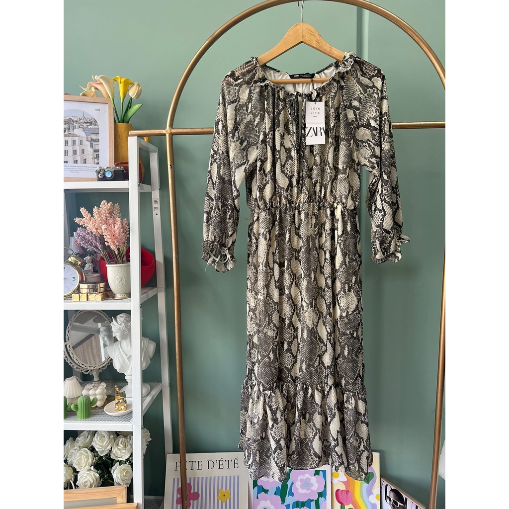 ZR Printed Midi dress