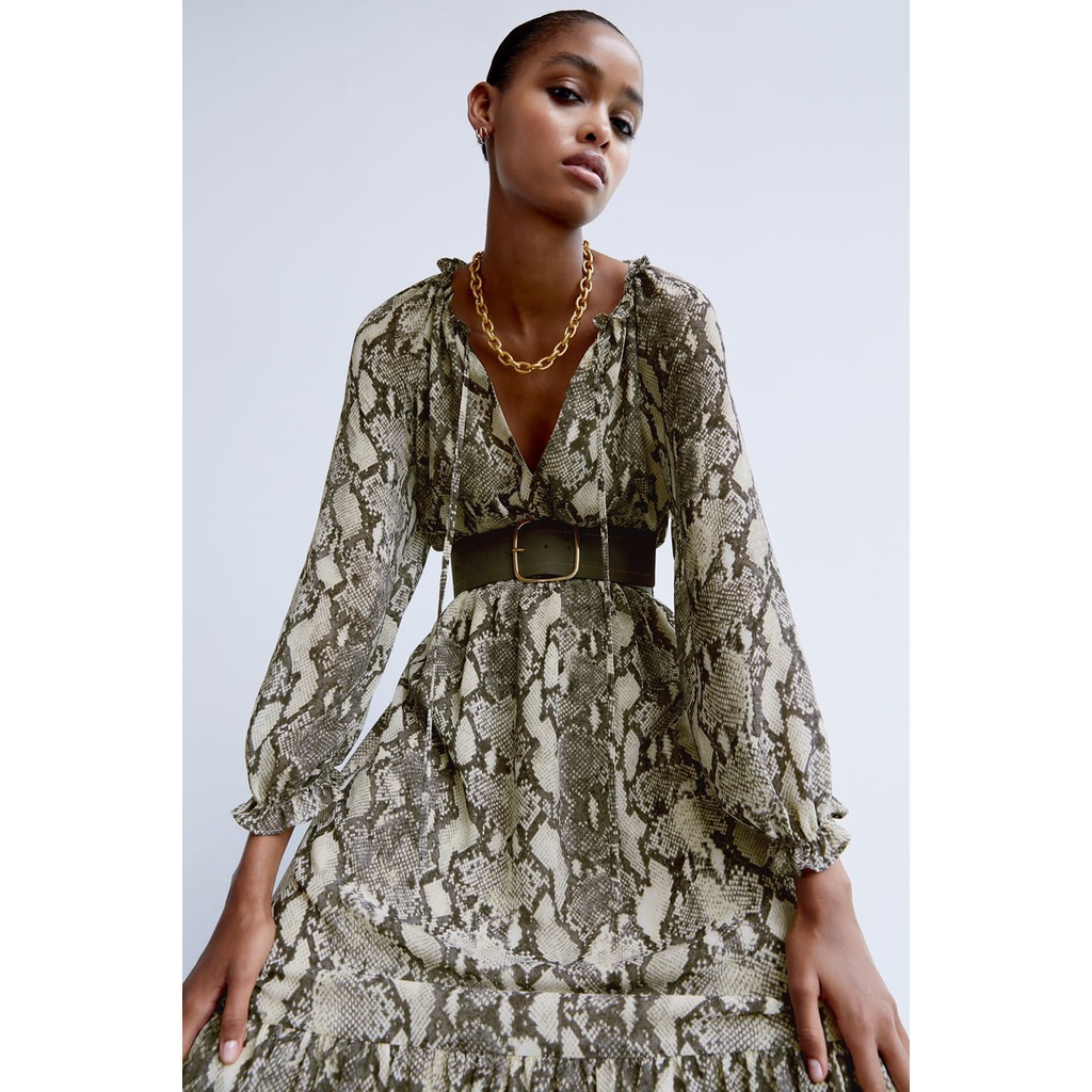 ZR Printed Midi dress
