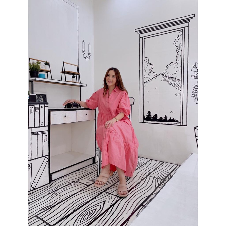 Consennso poplin maxy dress