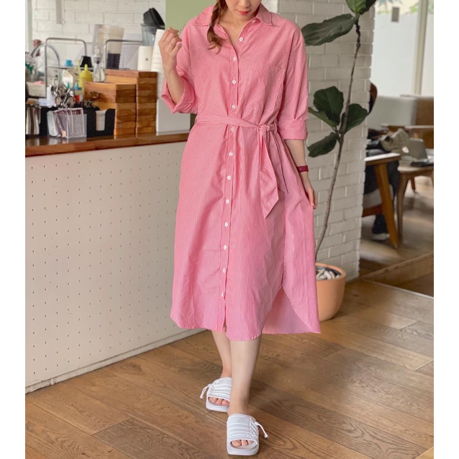 Consennso button down shirt dress