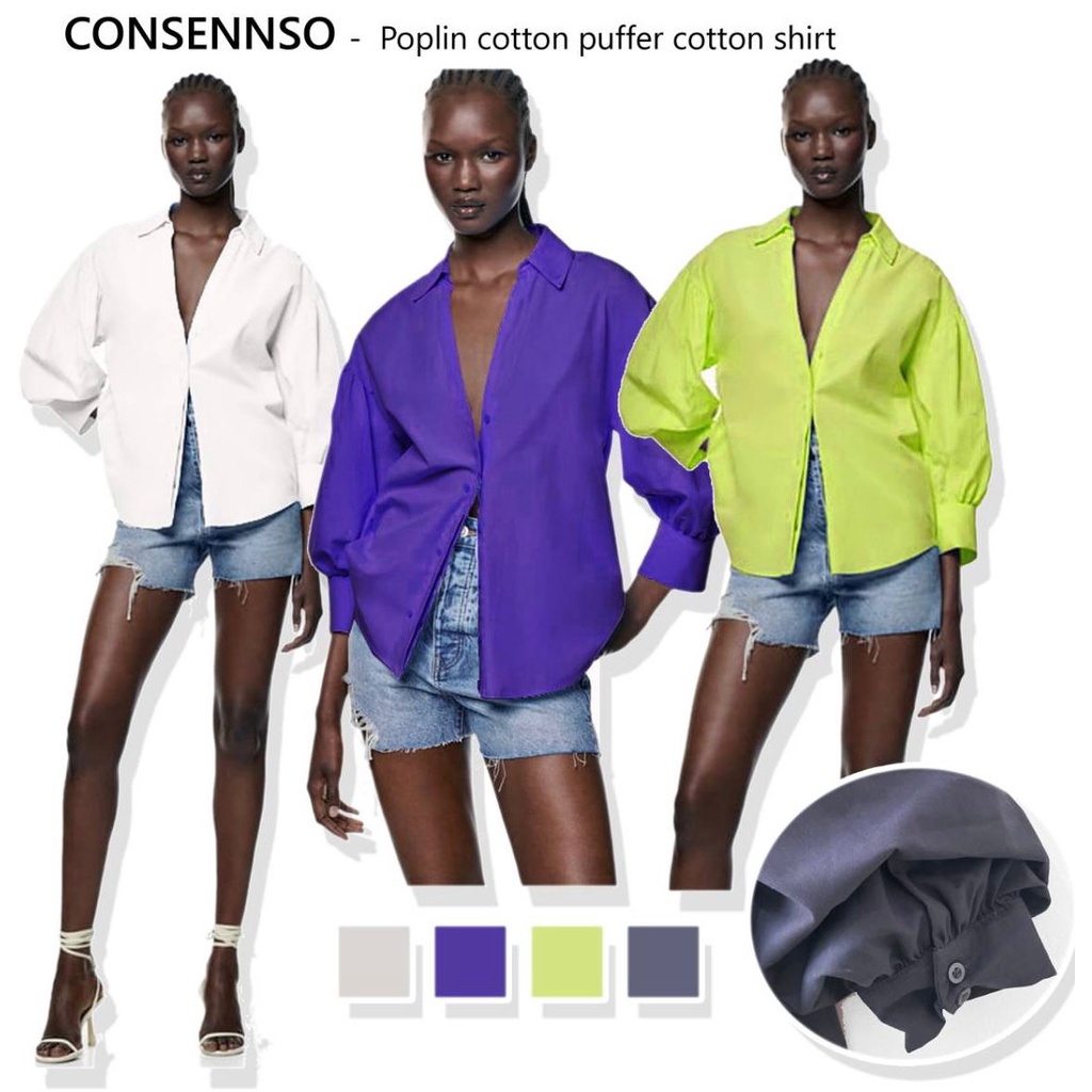 Consennso loose poplin blouse
