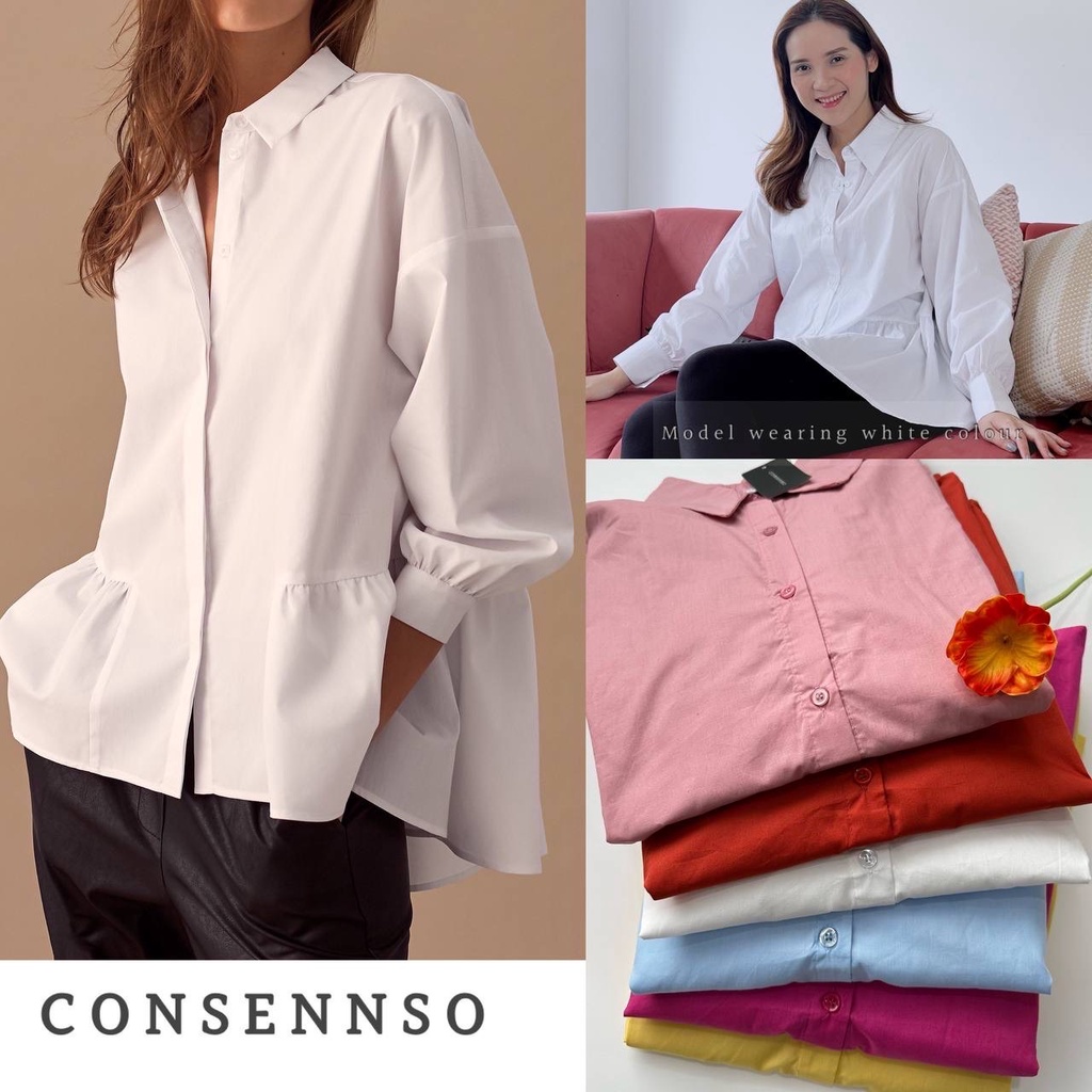 Consennso half perplum blouse