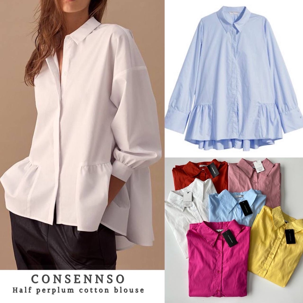 Consennso half perplum blouse