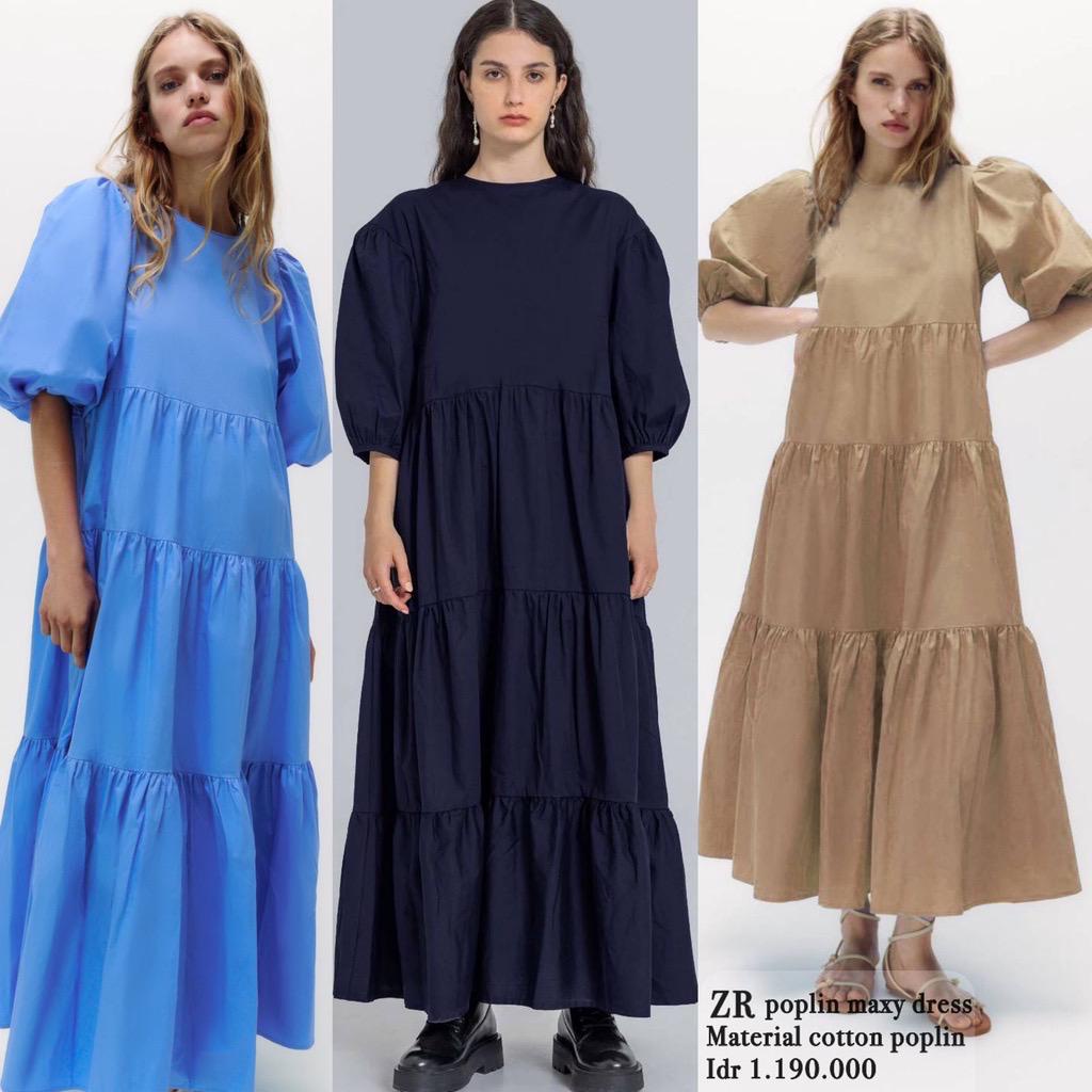 ZR Poplin Maxy Dresss