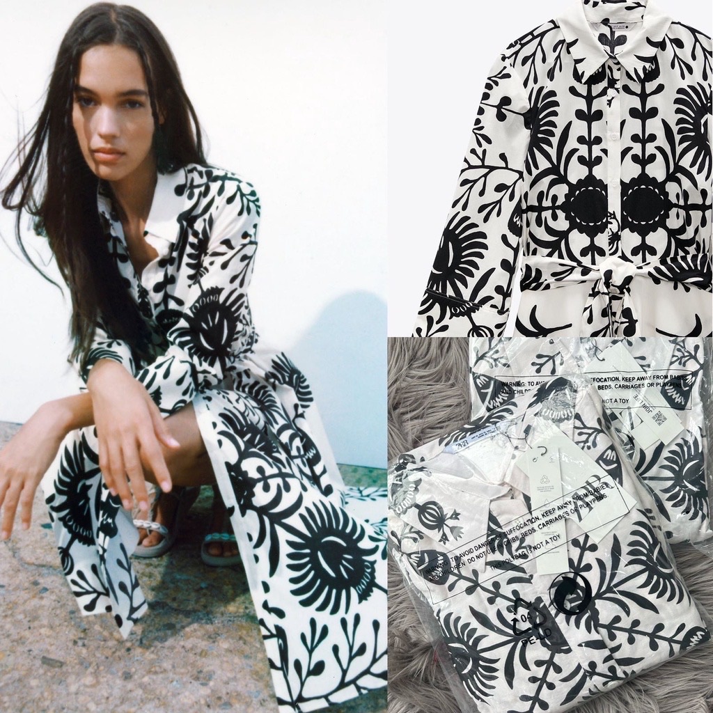 Zrrr printed maxy dress