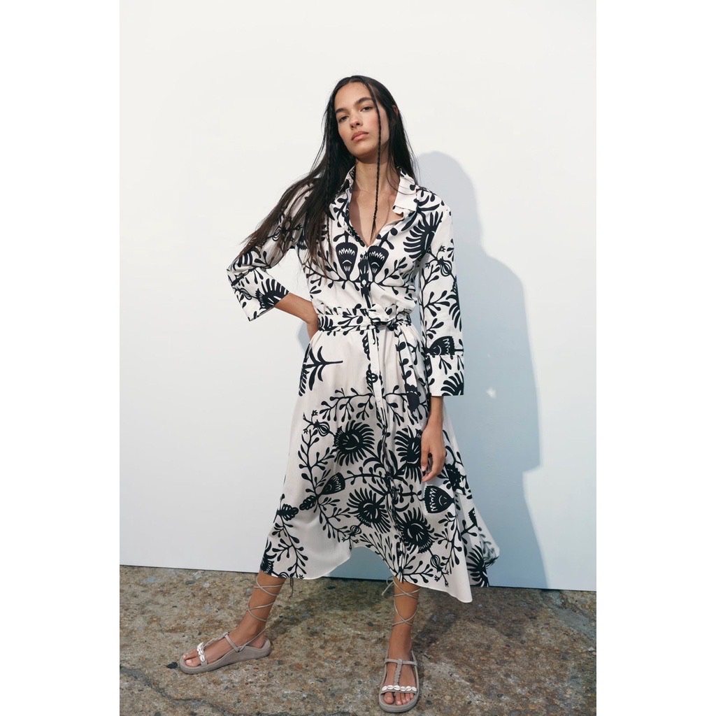 Zrrr printed maxy dress