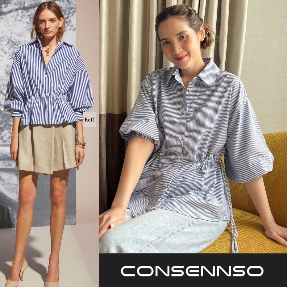 Consennso waist  poplin blouse