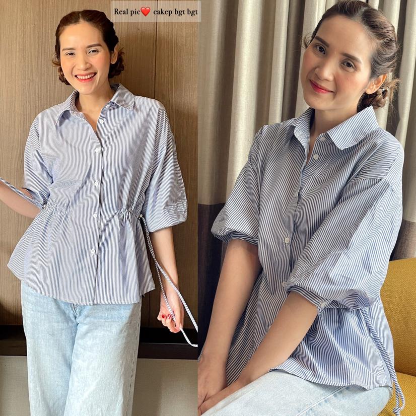 Consennso waist  poplin blouse