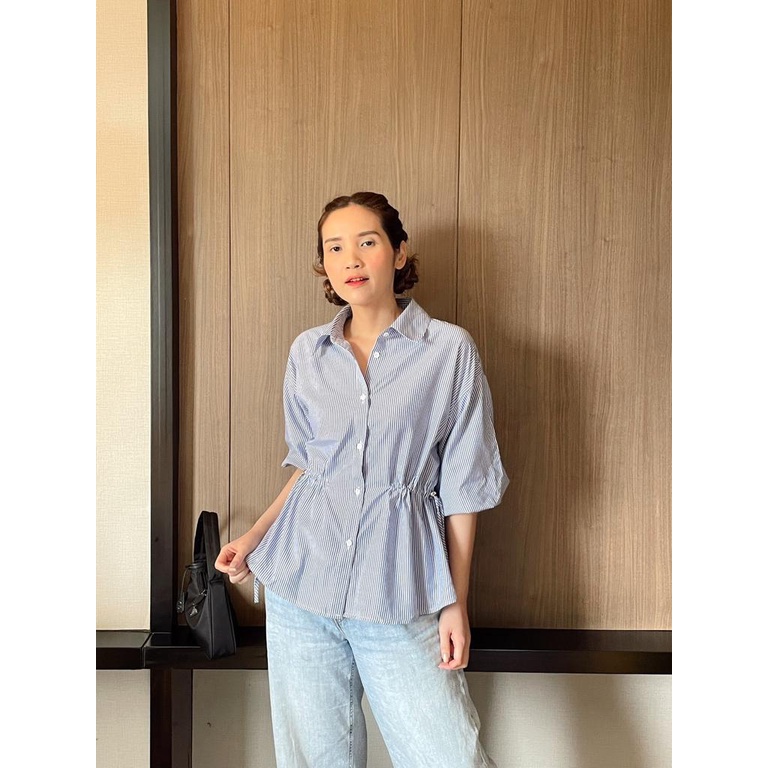 Consennso waist  poplin blouse