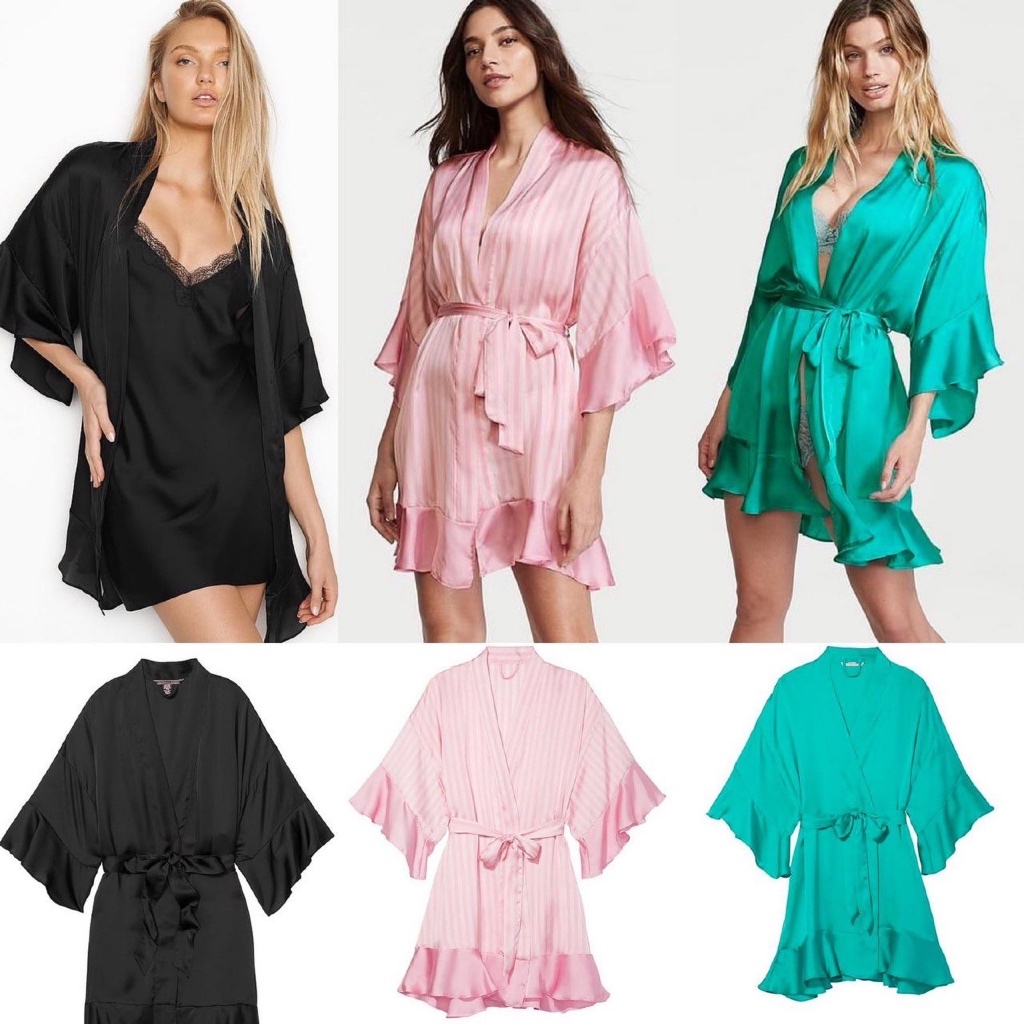 V**SS Silk Kimono Ruffle ( luaran aja ya tidak termasuk dalaman nya )