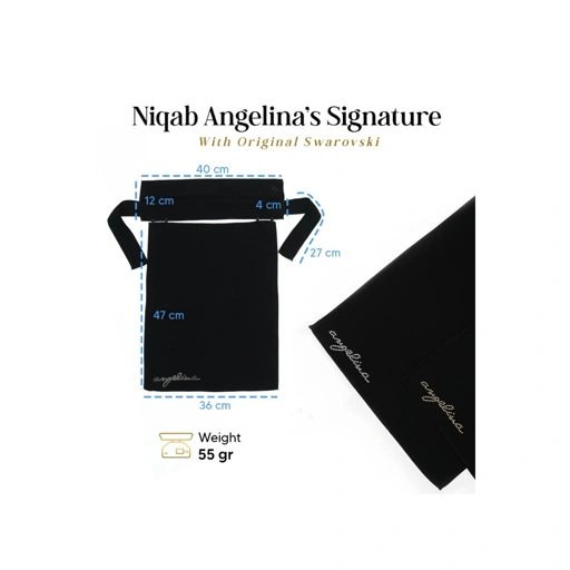 Image of NIQAB ANGELINA SIGNATURE WITH ORIGINAL SWAROVSKI