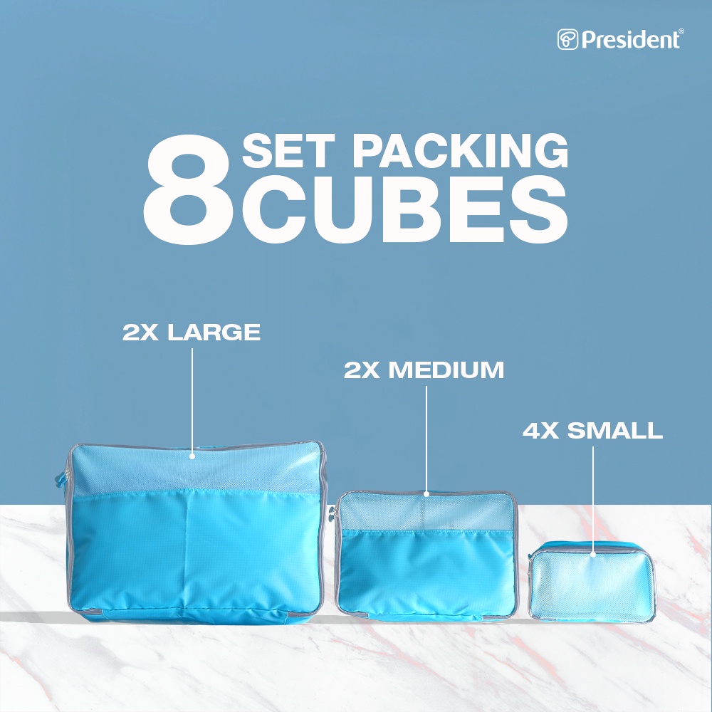 President 8 Set Packing Cube Travelling