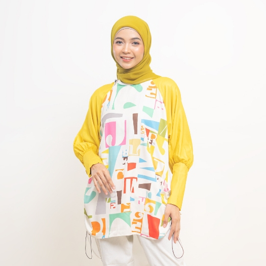 Blouse print Alana by Ameela. KL