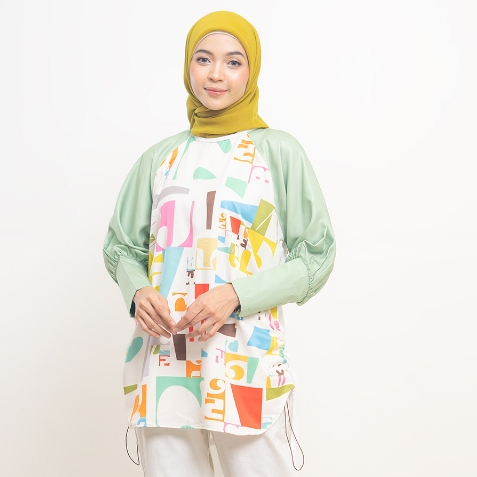 Blouse print Alana by Ameela. KL