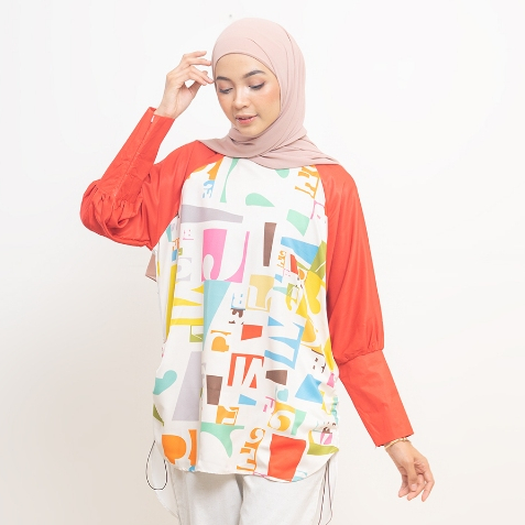 Blouse print Alana by Ameela. KL