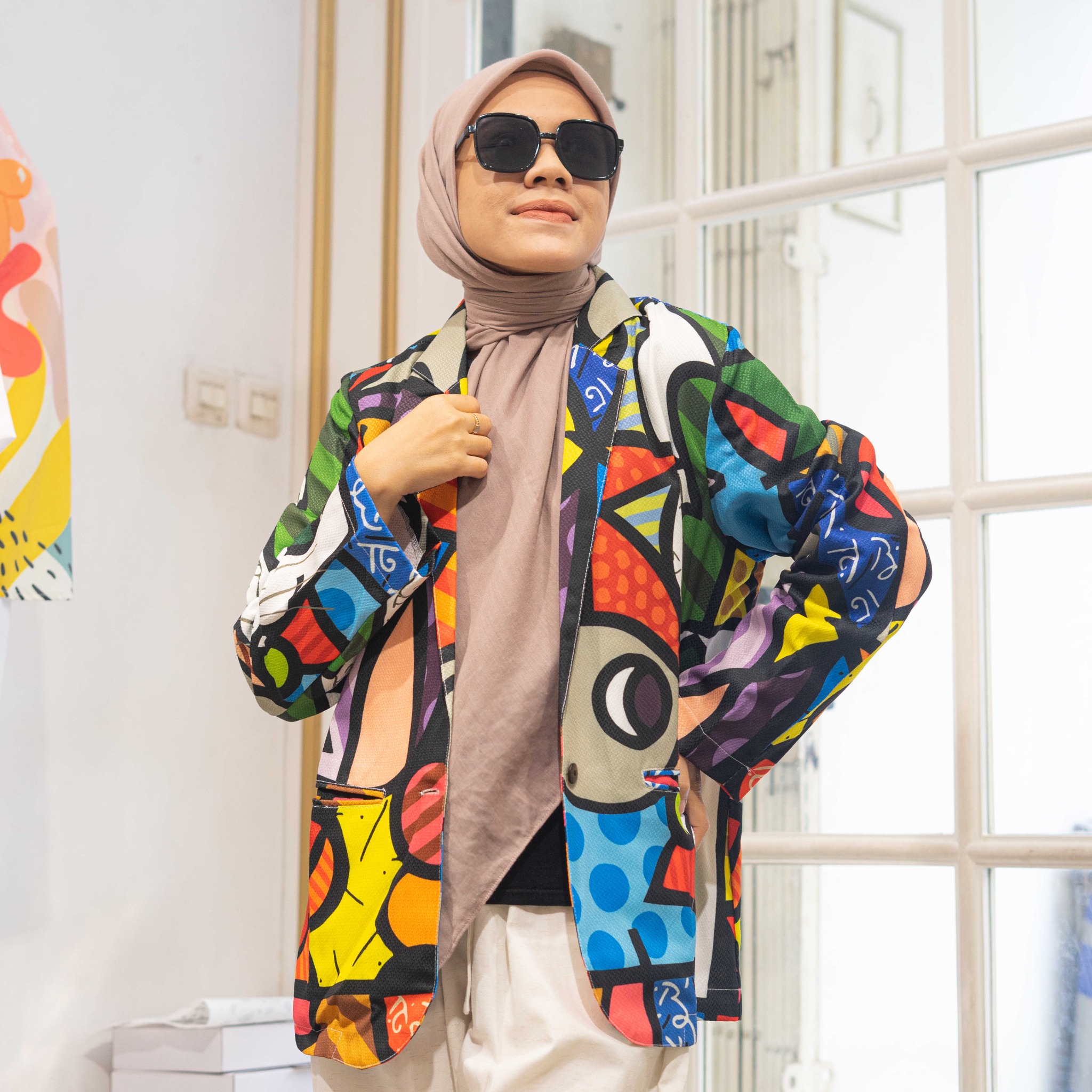 Blazer Full Print Jessy by Ameela.KL