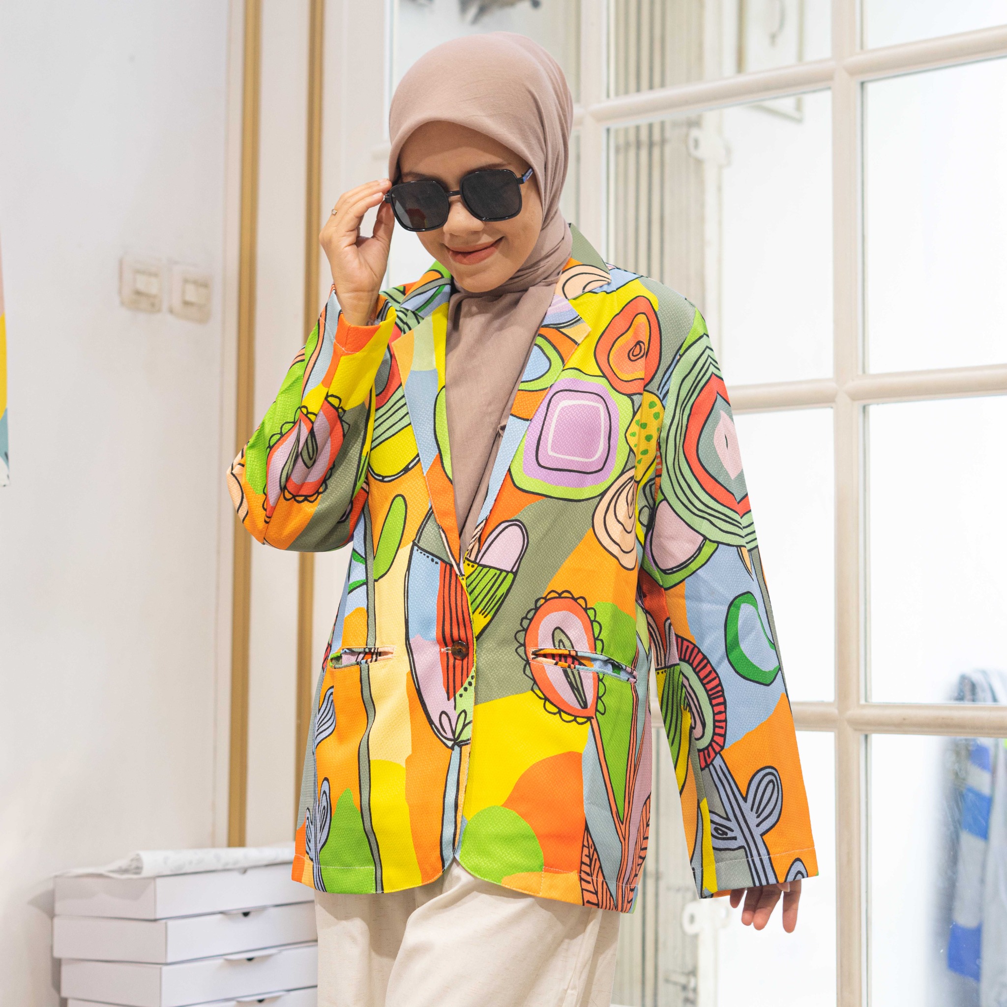 Blazer Full Print Jessy by Ameela.KL