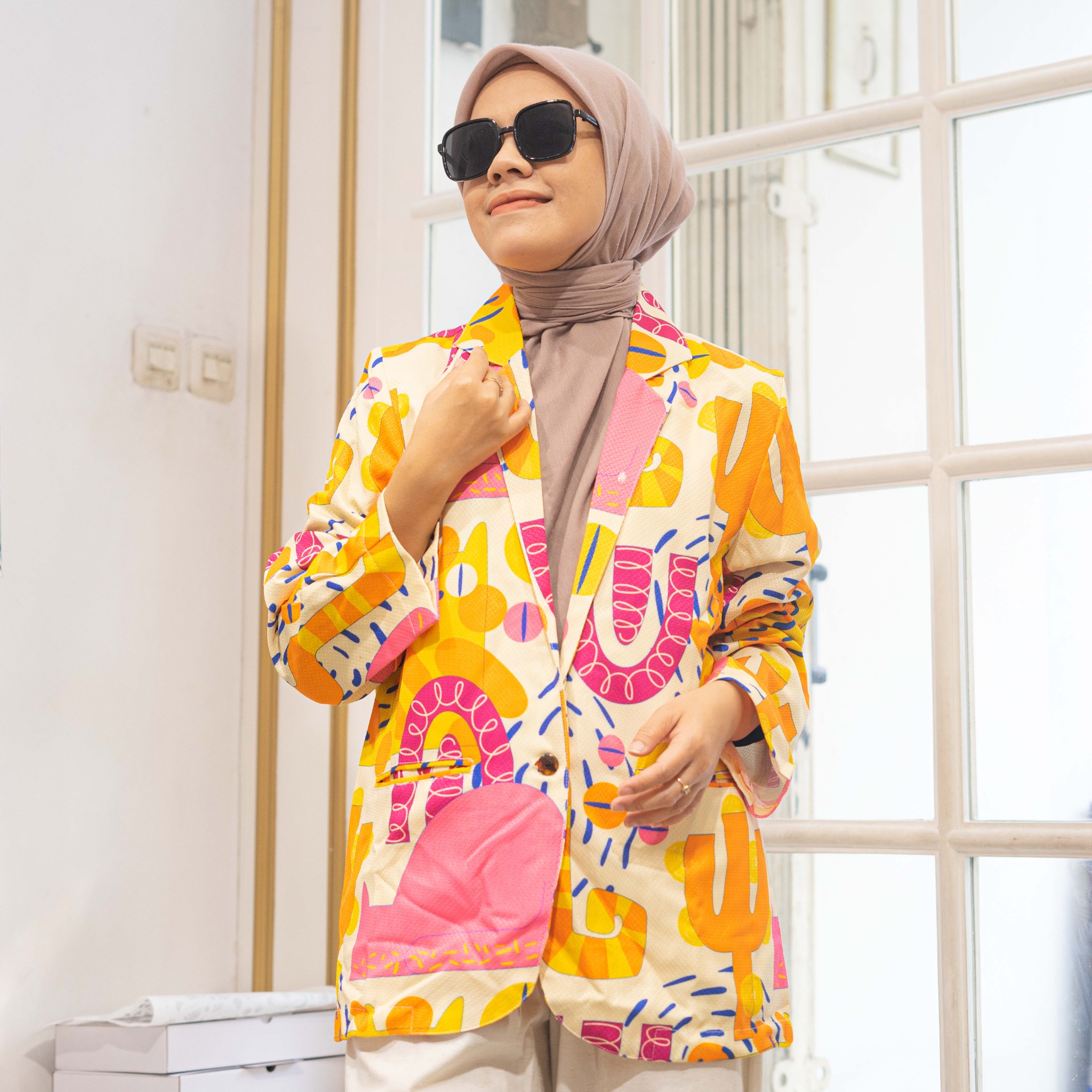 Blazer Full Print Jessy by Ameela.KL