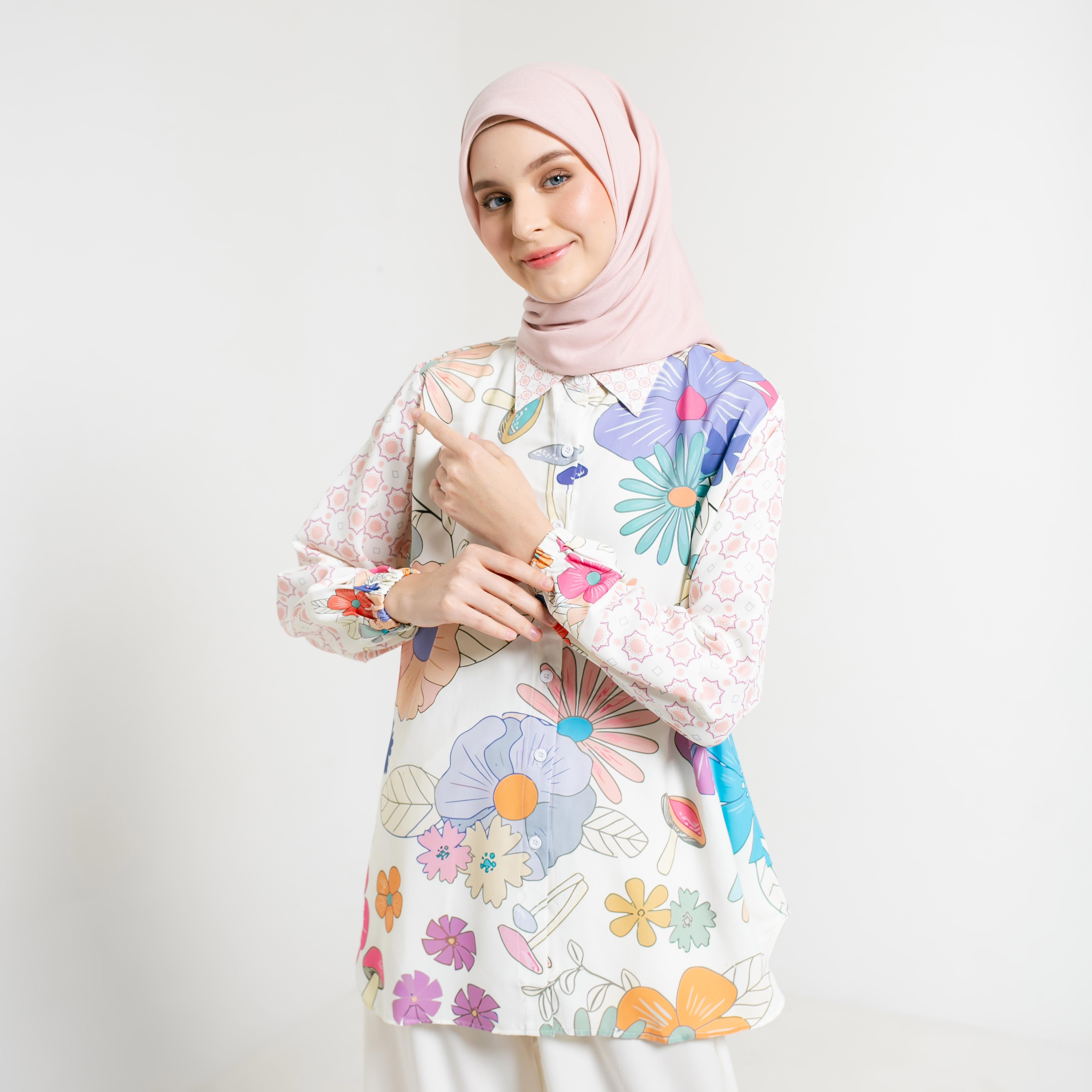 Kemeja Full Print Ayesha by Ameela.KL