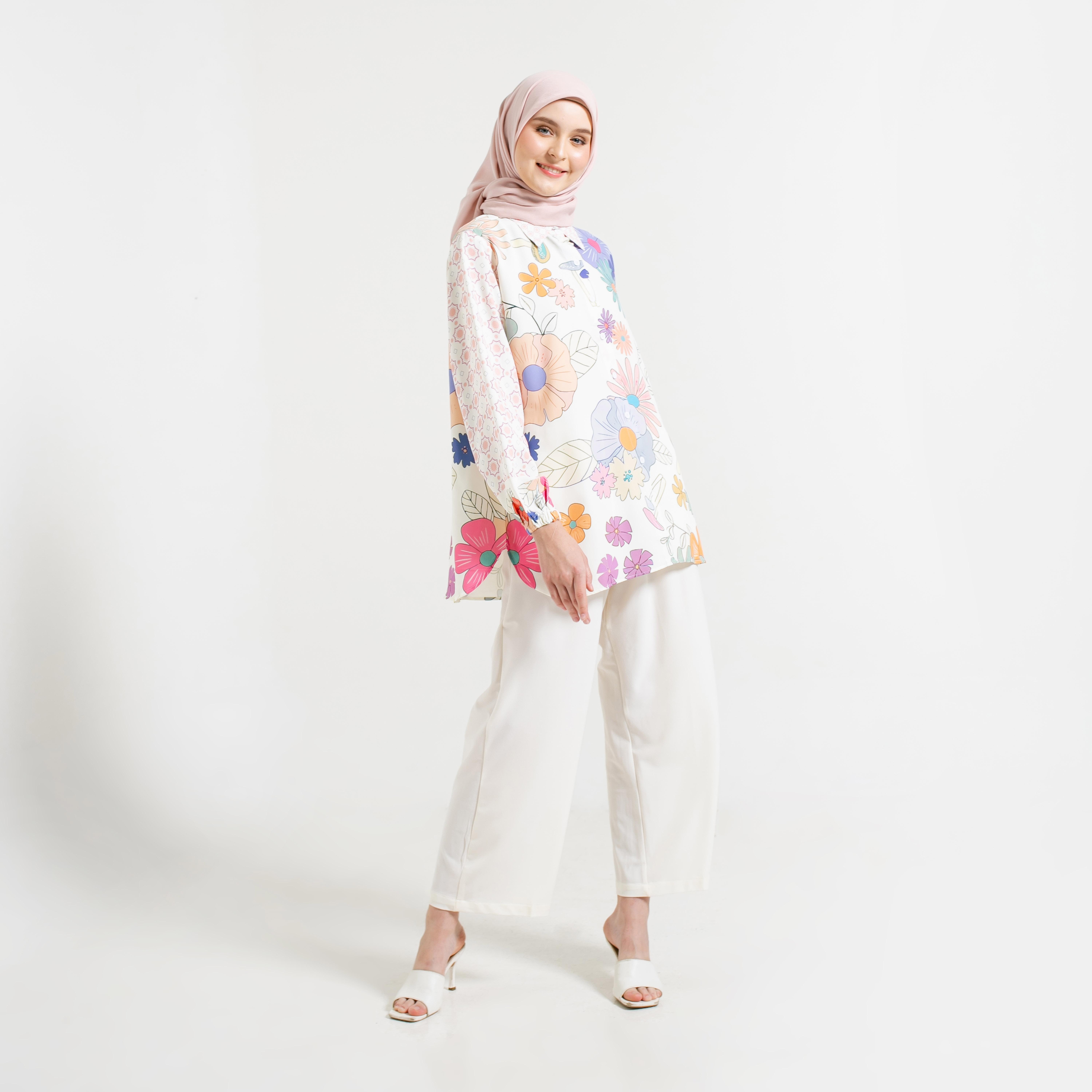Kemeja Full Print Ayesha by Ameela.KL