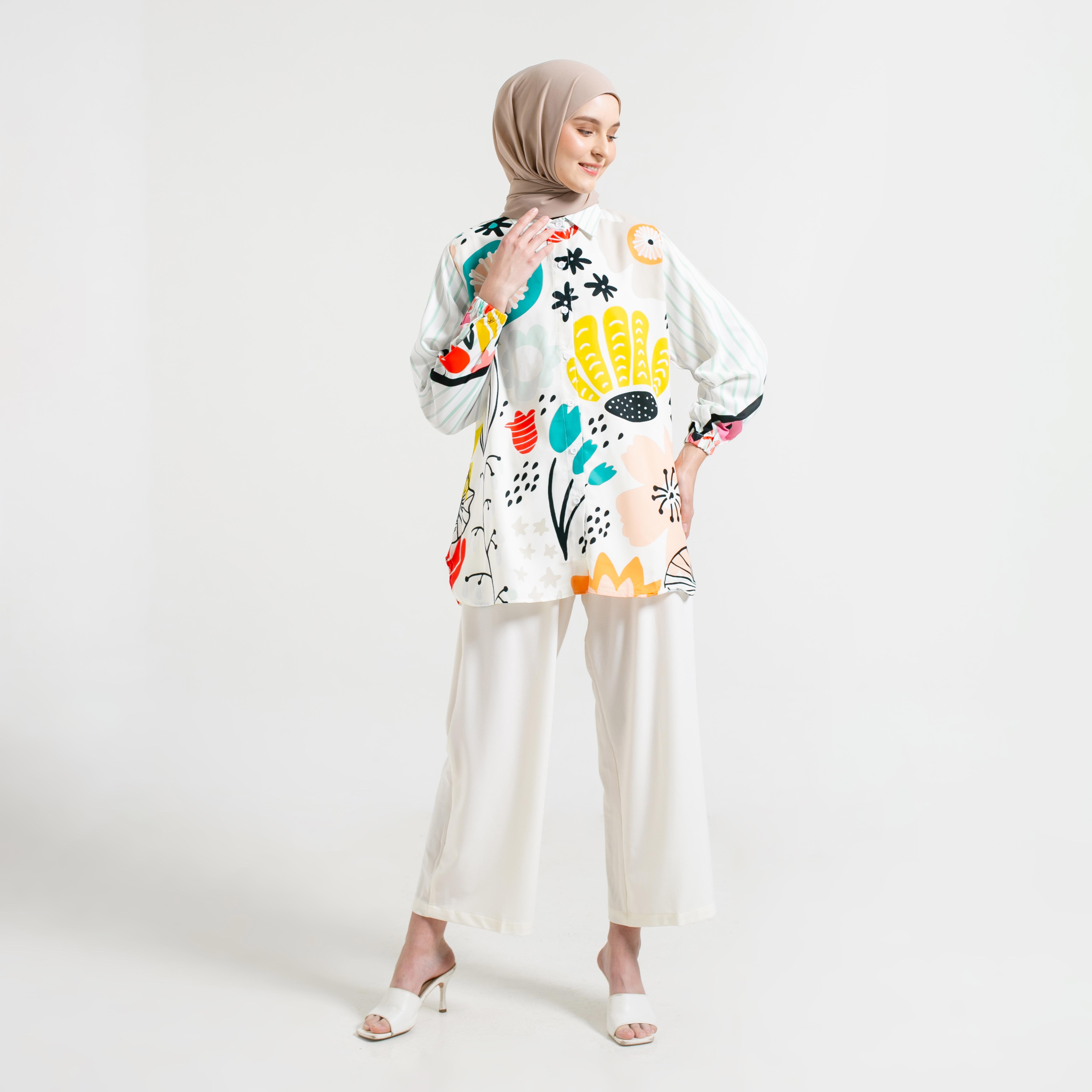 Kemeja Full Print Ayesha by Ameela.KL