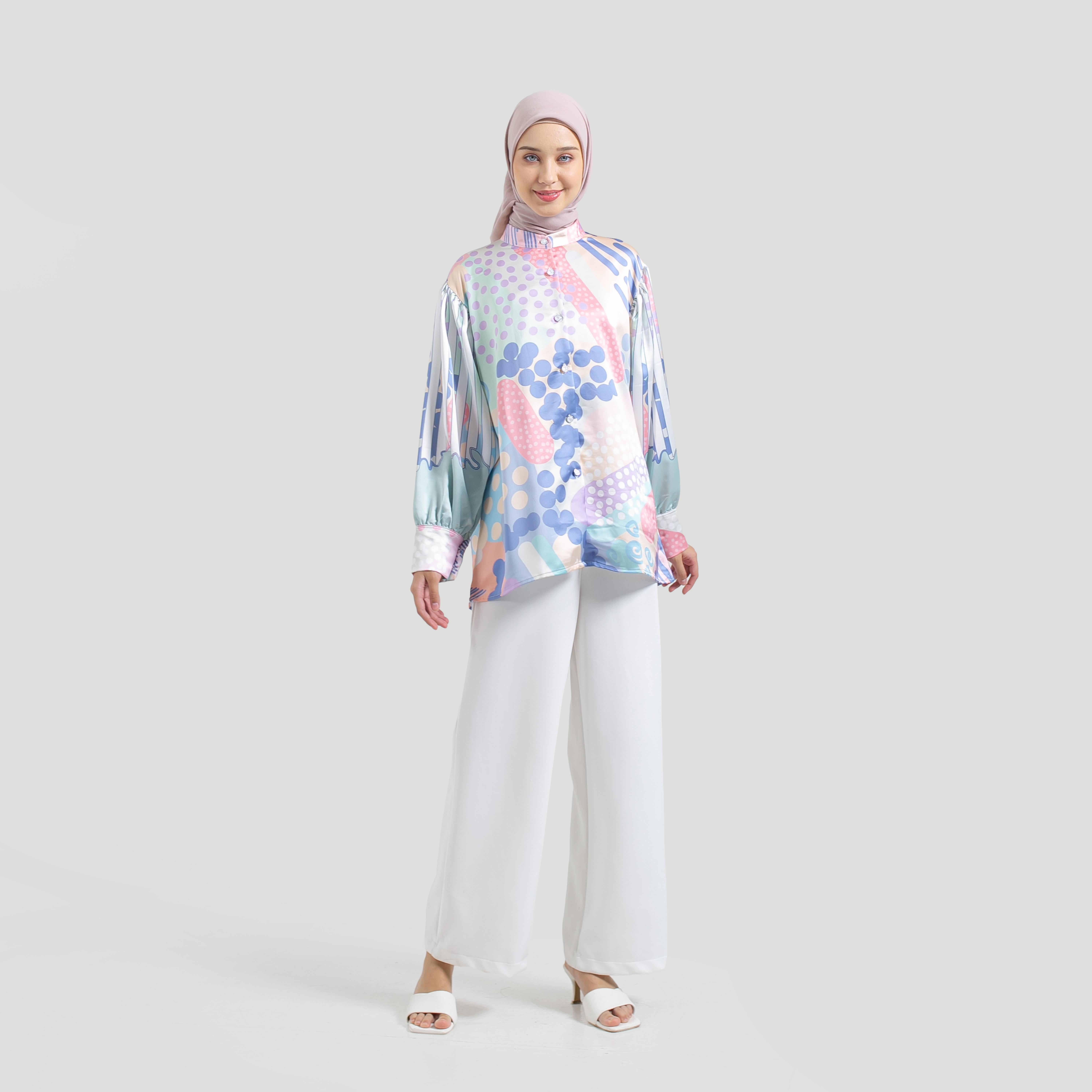 Blouse Full Print LUMIA by Ameela.KL SILK Premium