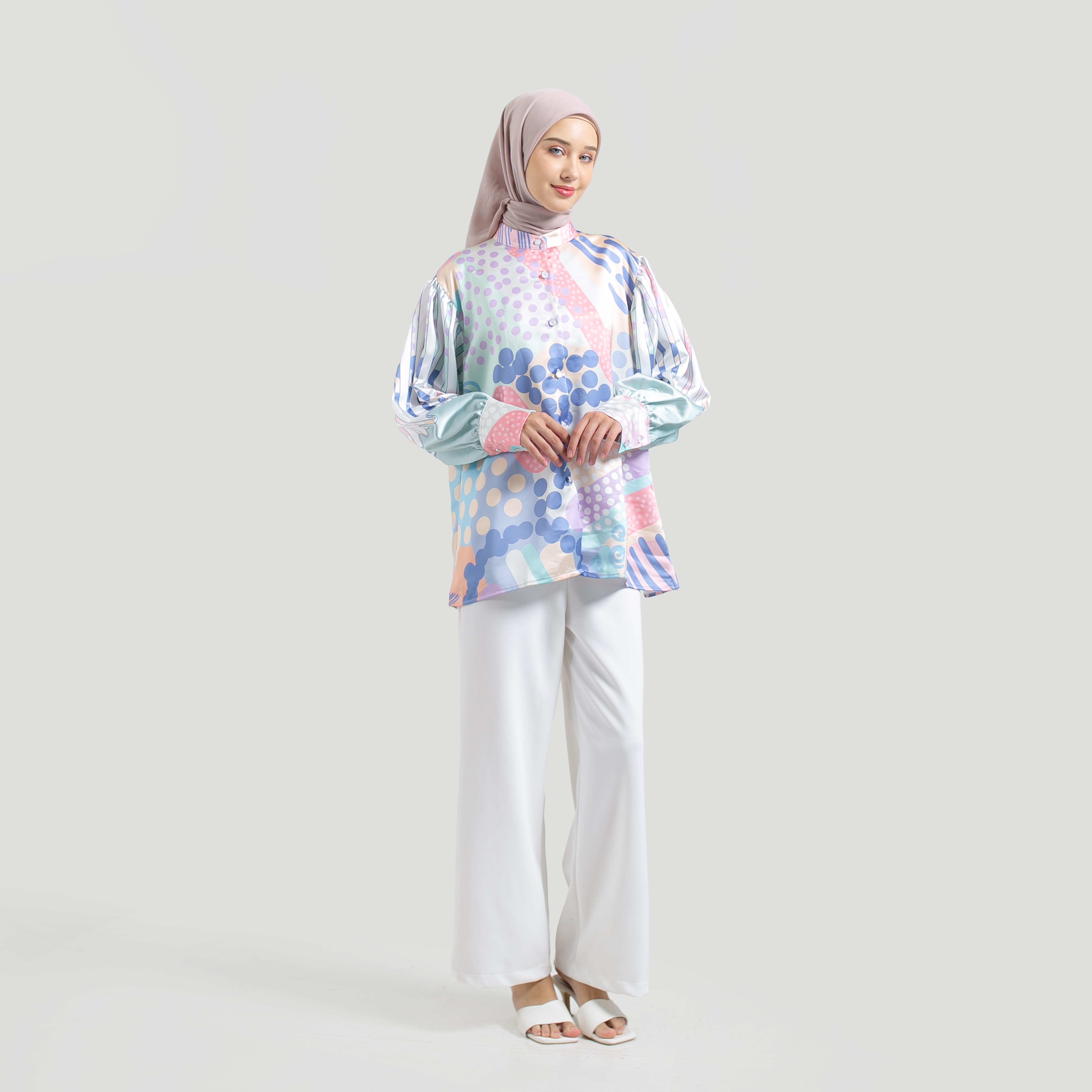 Blouse Full Print LUMIA by Ameela.KL SILK Premium