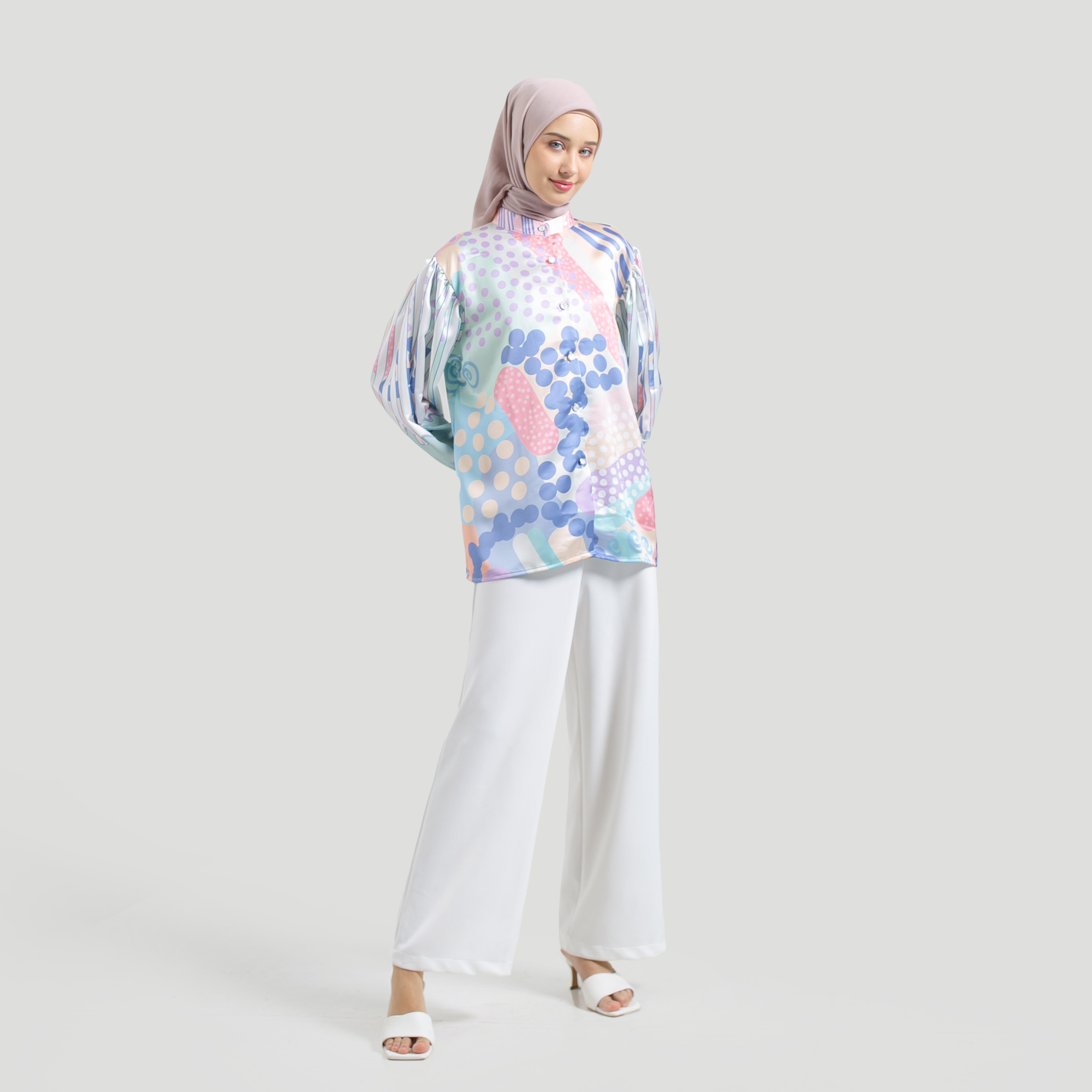Blouse Full Print LUMIA by Ameela.KL SILK Premium