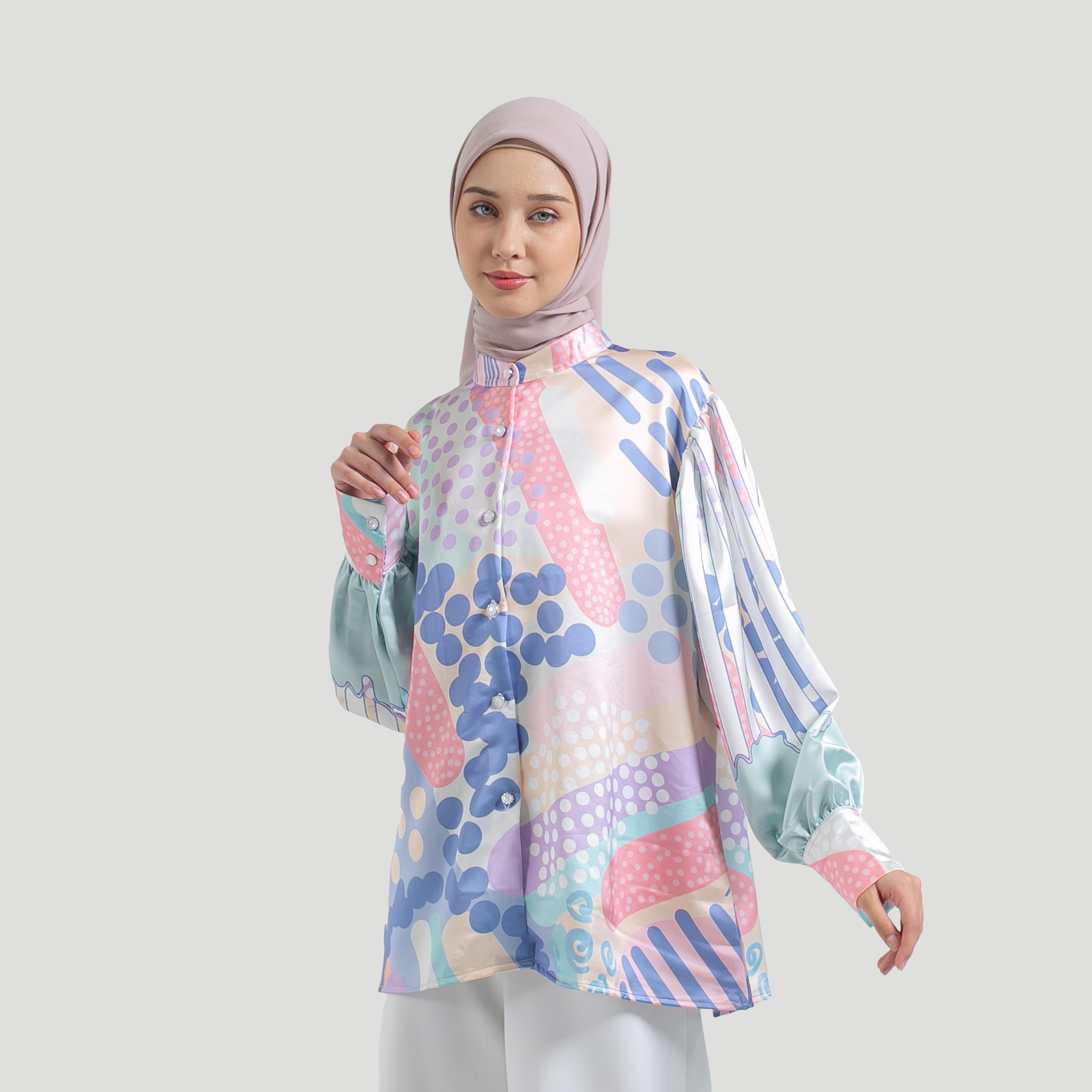 Blouse Full Print LUMIA by Ameela.KL SILK Premium