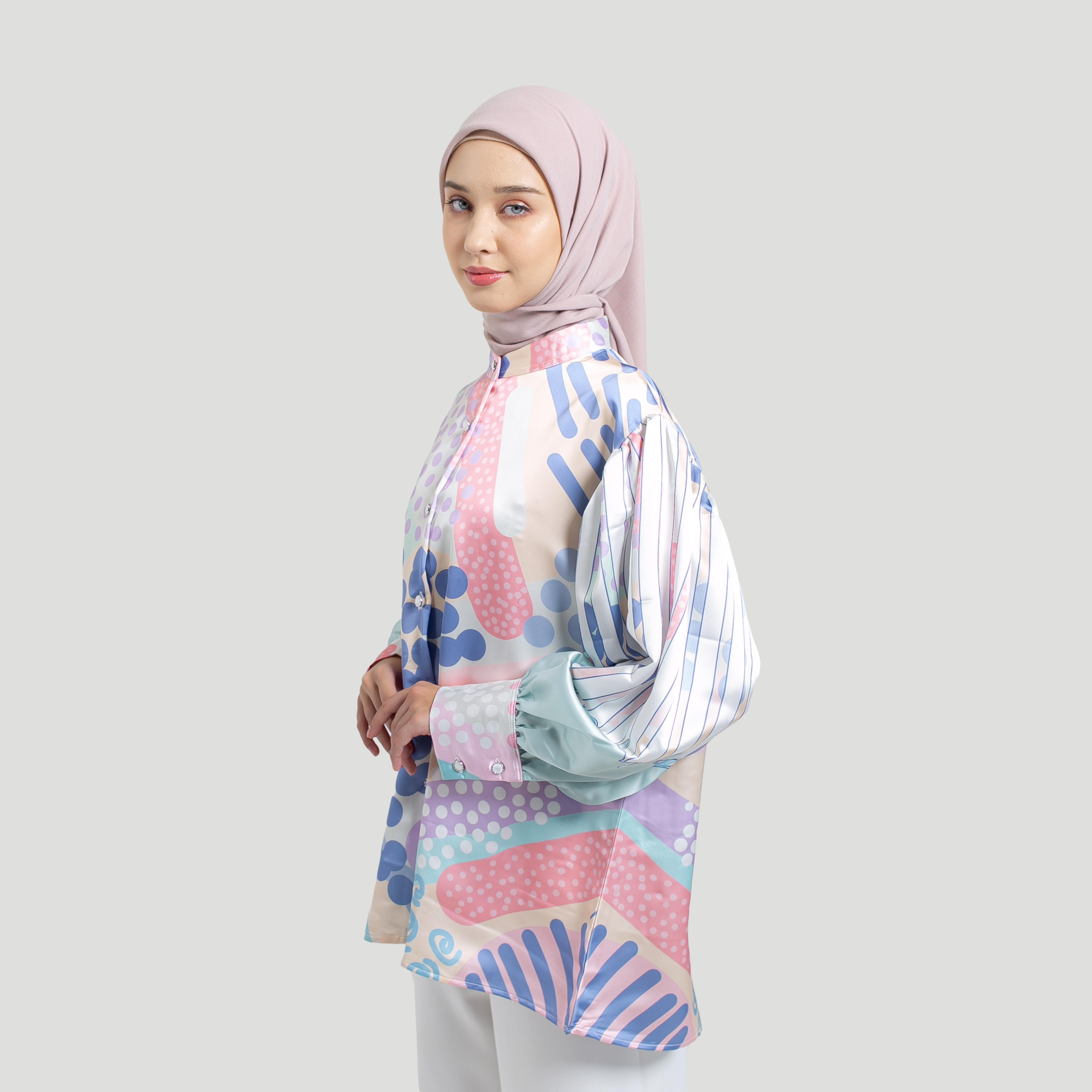 Blouse Full Print LUMIA by Ameela.KL SILK Premium