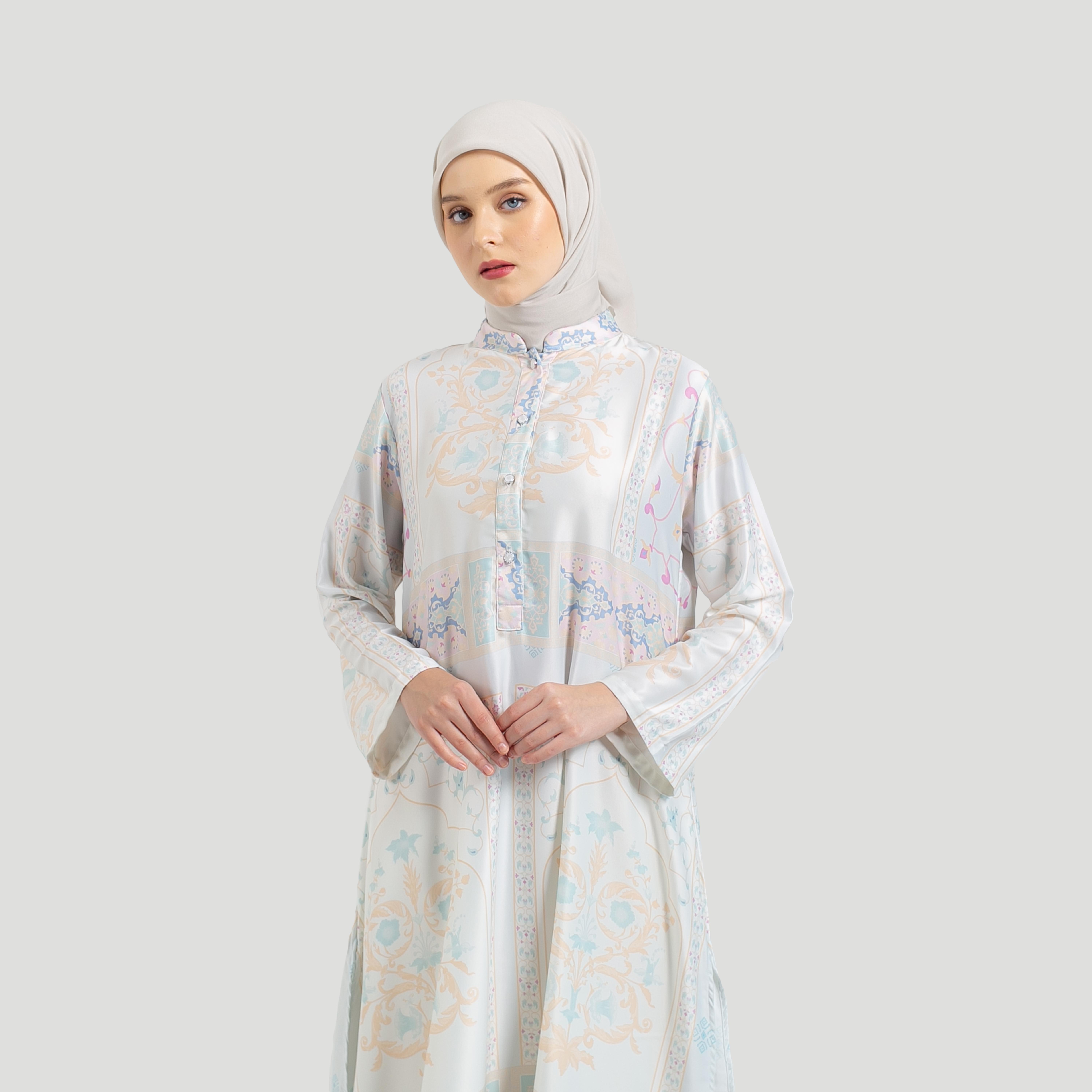 NEW MIDI DRESS FULL PRINT AMIRA BY AMEELA.KL